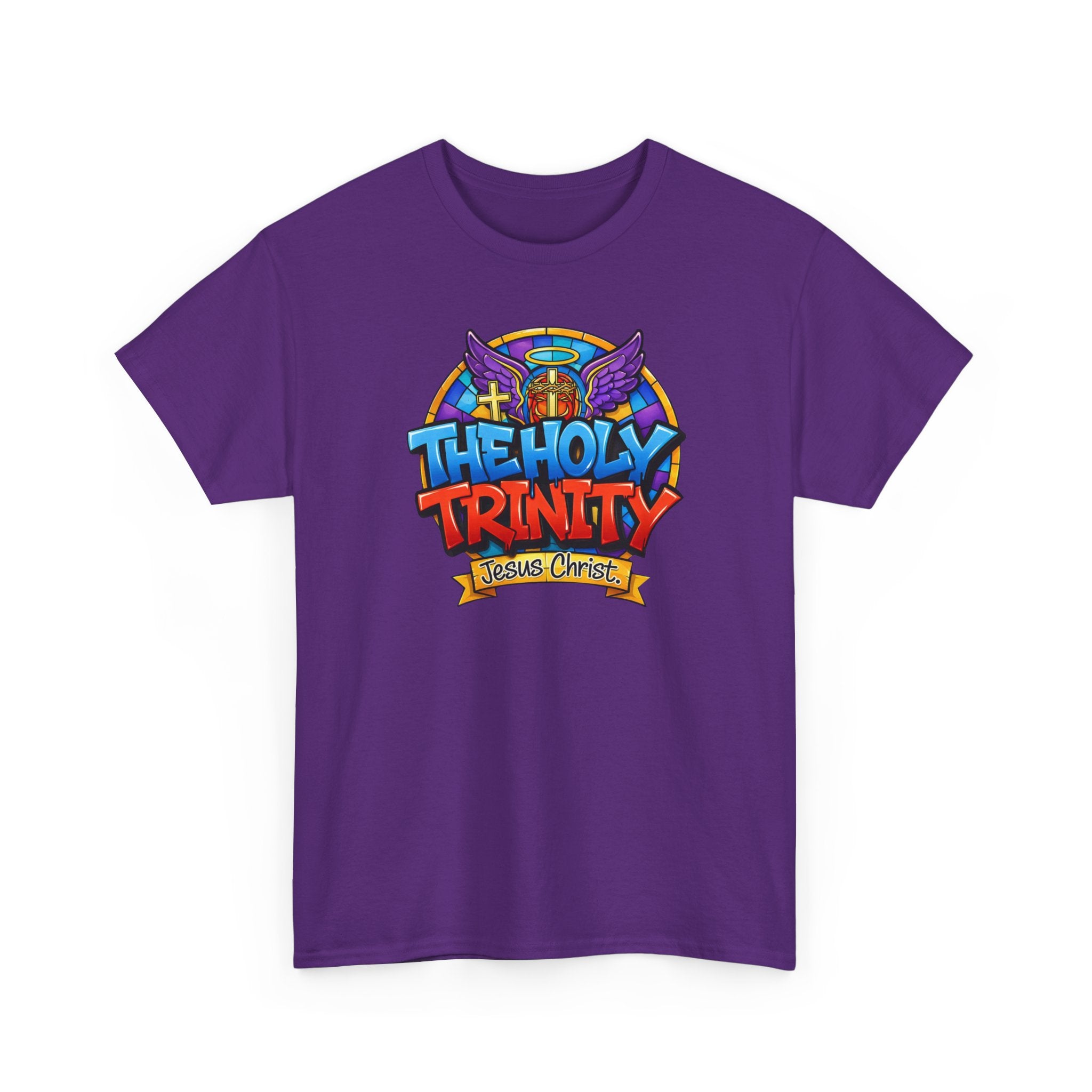 Christian T-Shirt — "The Holy Trinity: Jesus Christ" Colorful Faith Tee