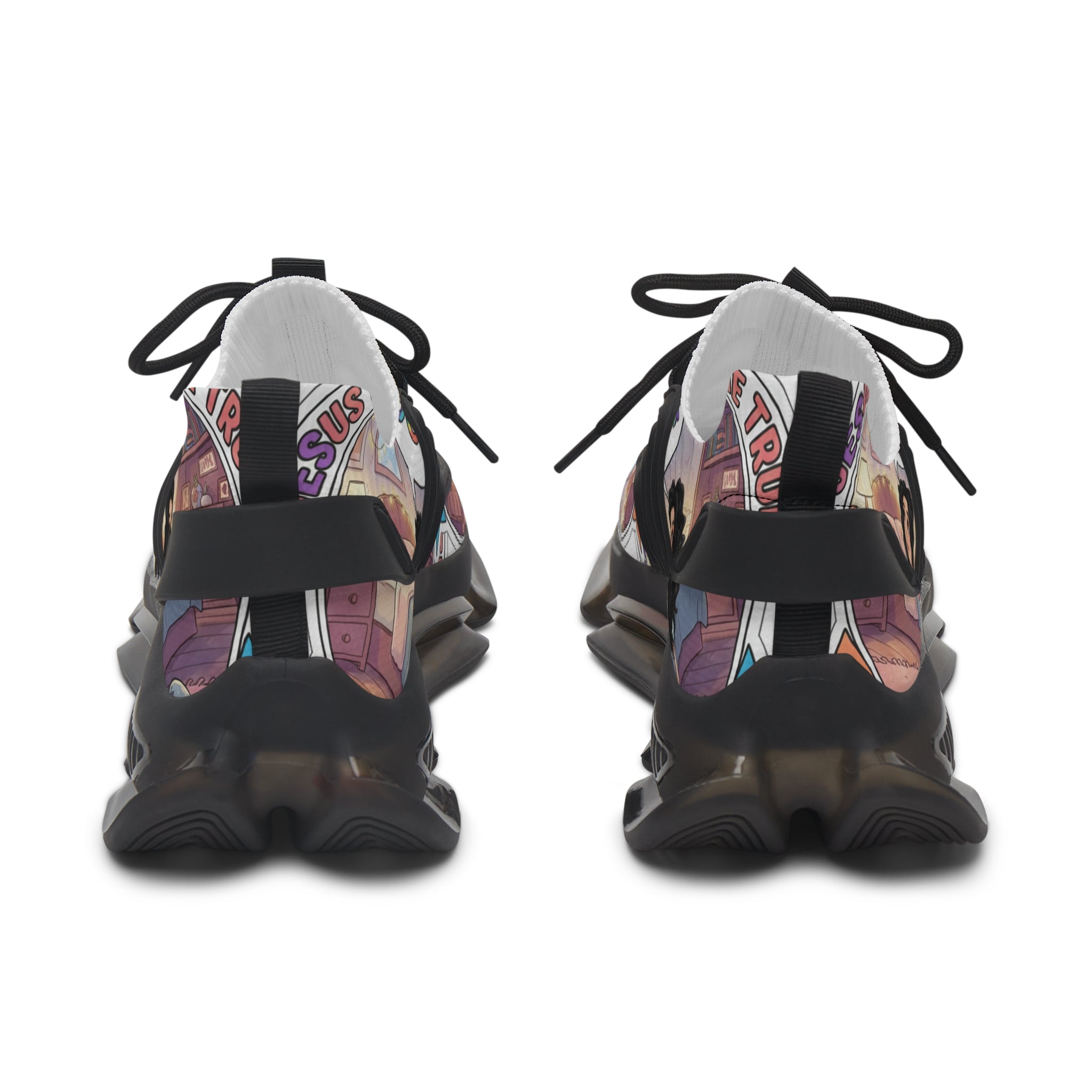 Mesh Sneakers — Inspirational  "Jesus Christ Makes Wishes Come True "Graphic Women’s Athletic Shoes