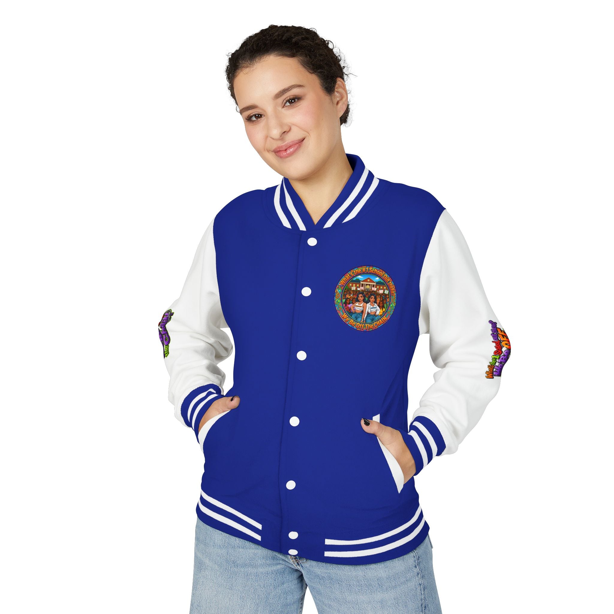 Letterman Jacket — Retro High School Crew Design (We’ll Be Off the Chain)
