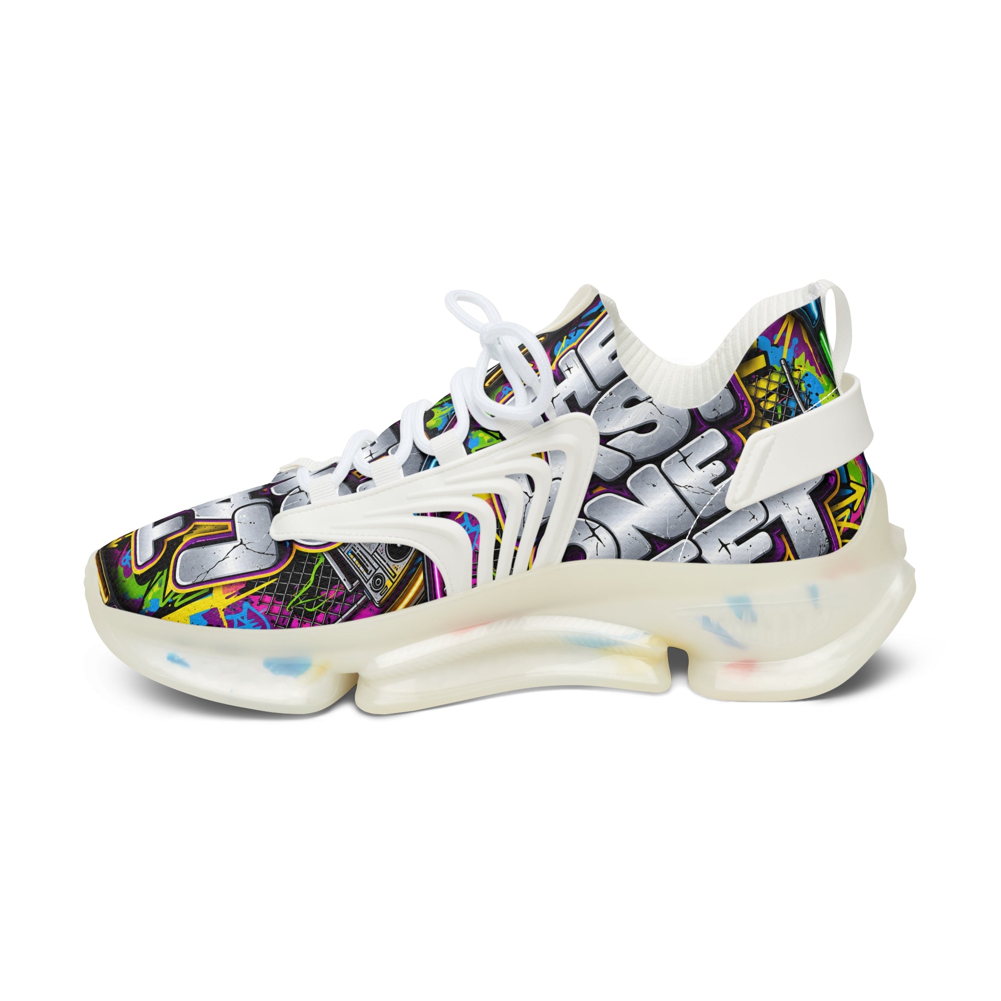 Graphic Mesh Sneakers — "The Last One" Bold Streetwear Trainers