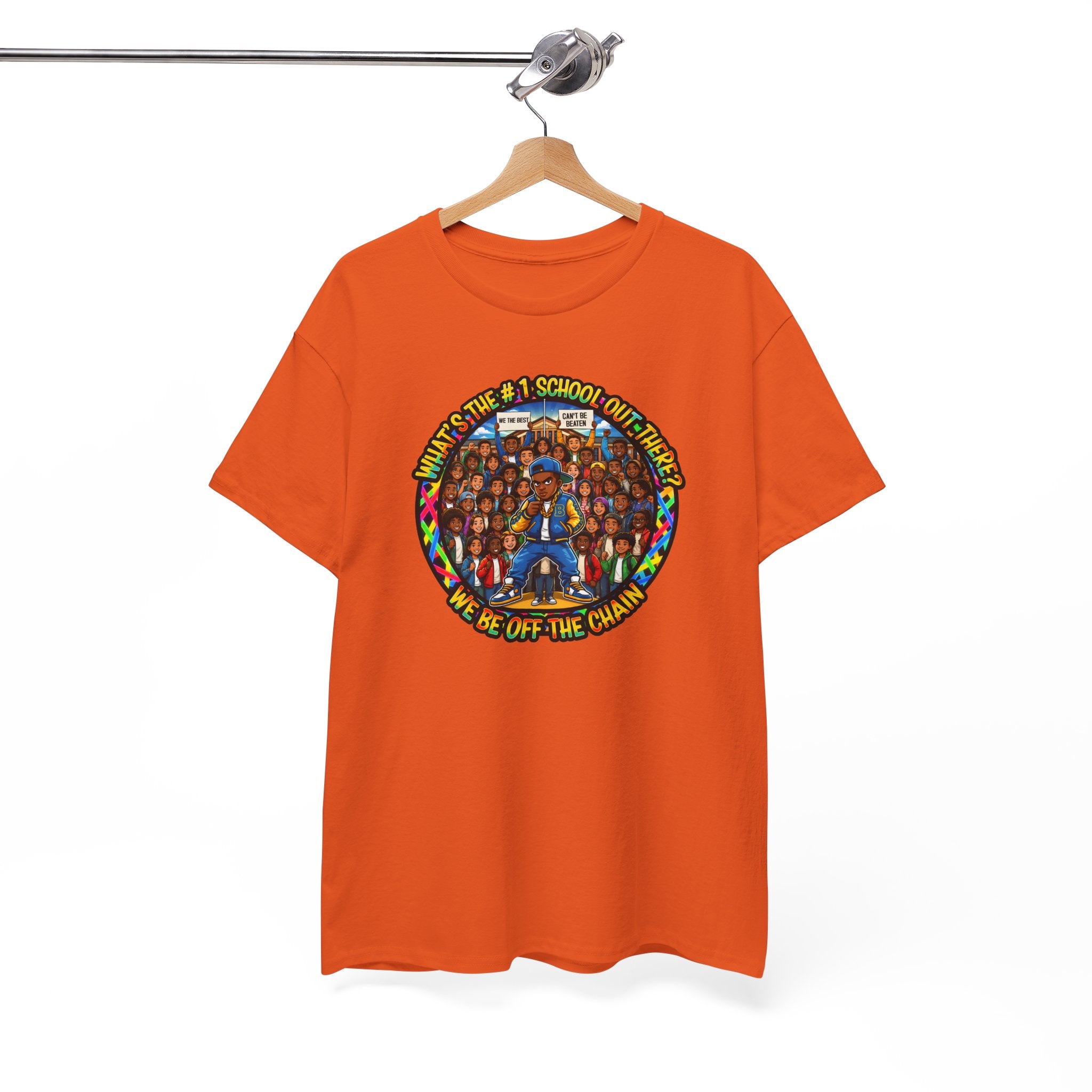 Community Unity Tee — "What's The #1 School Out There" Illustration Shirt