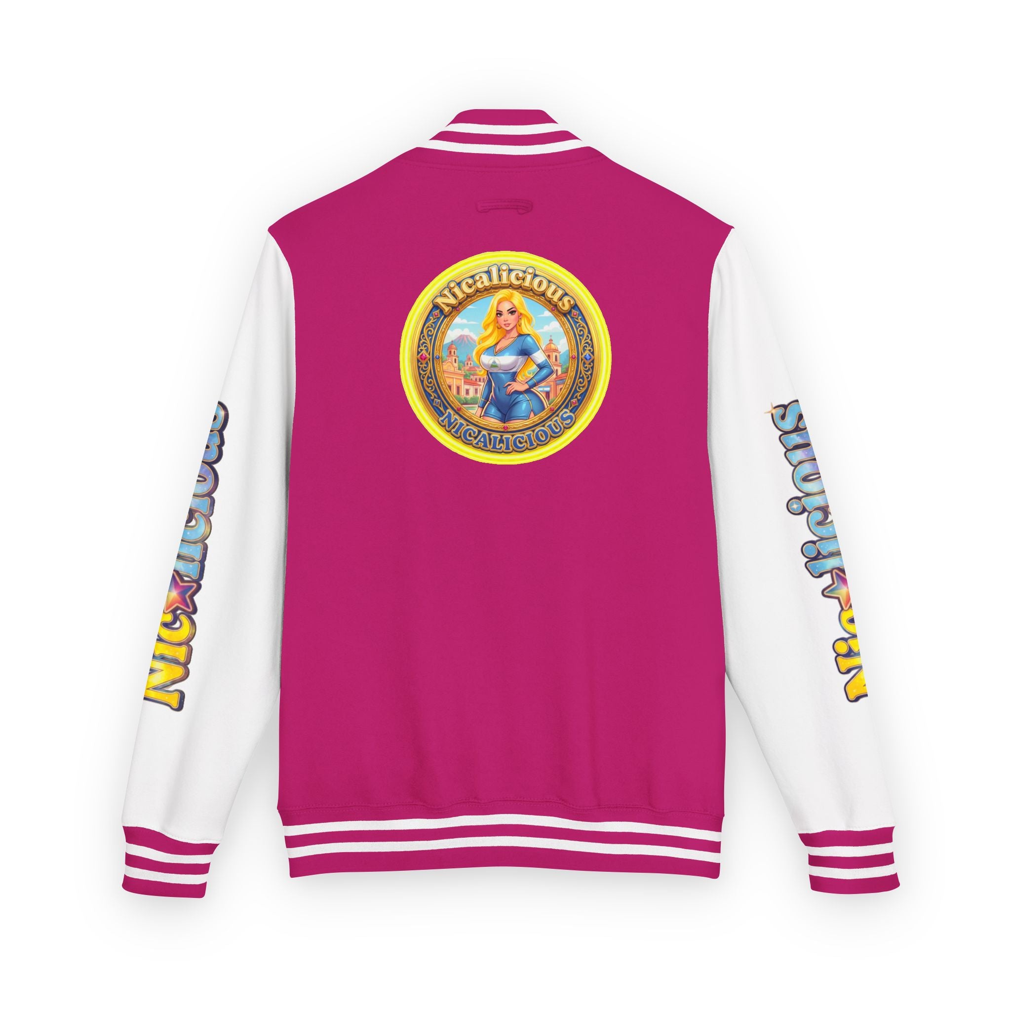 "Nicalicious" Varsity Jacket — Retro Pinup Letterman Jacket