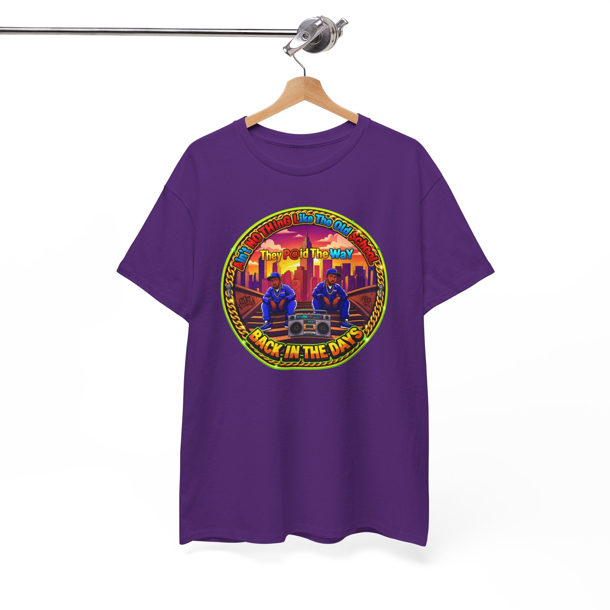 T-Shirt — Retro Sunset 'Aint No Thing Like The Old School' Graphic Tee