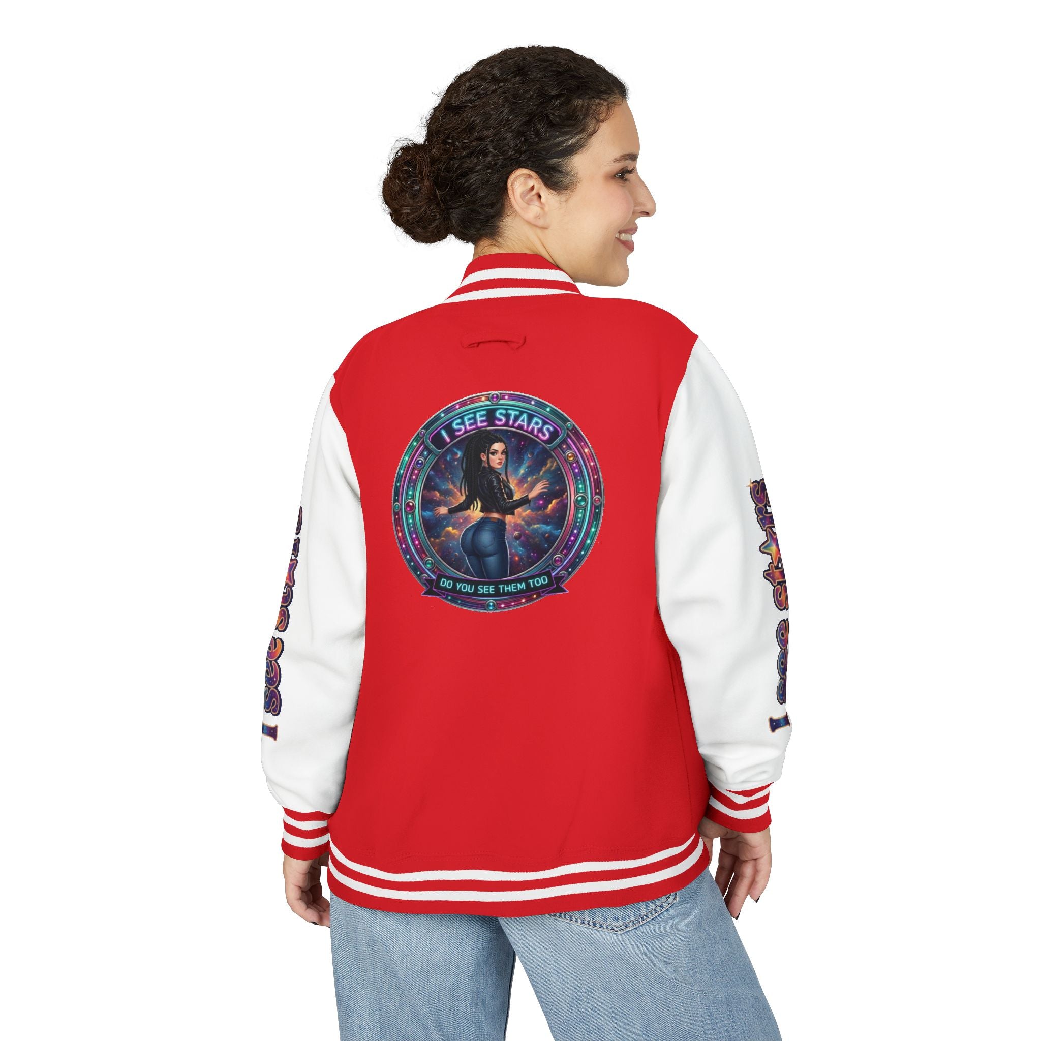 Heavyweight Letterman Jacket "I See Stars"