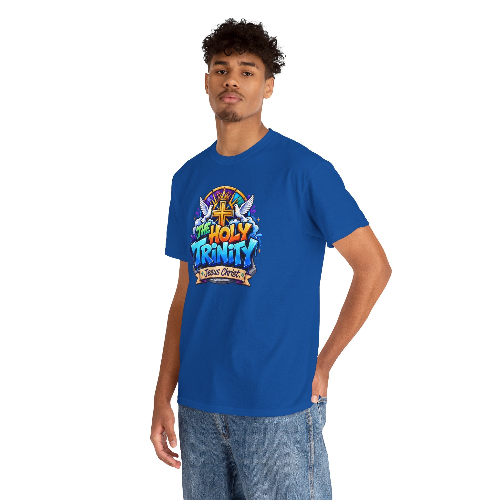Christian Tee - "The Holy Trinity" Church Youth Graphic T-Shirt