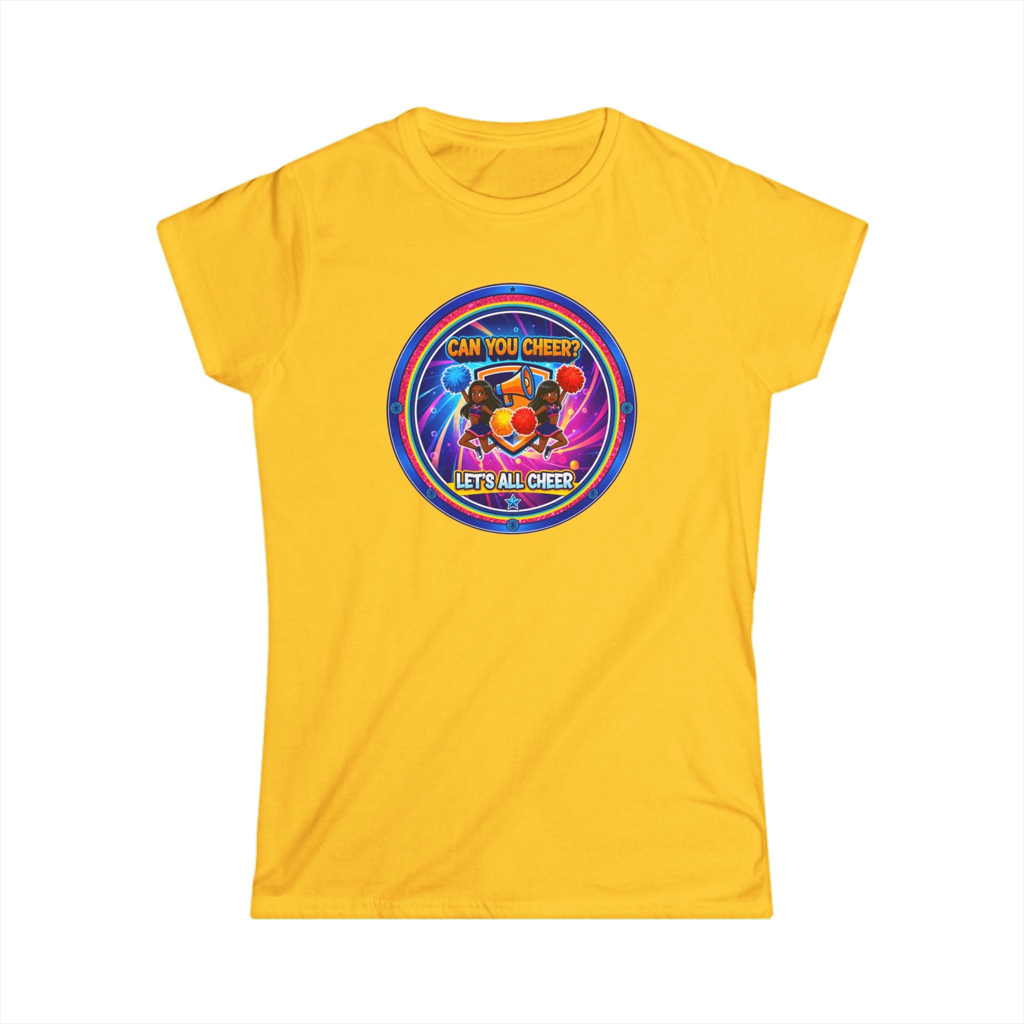 Can You Cheer? Let's All Cheer " Women's Tee — RetroCheers Graphic