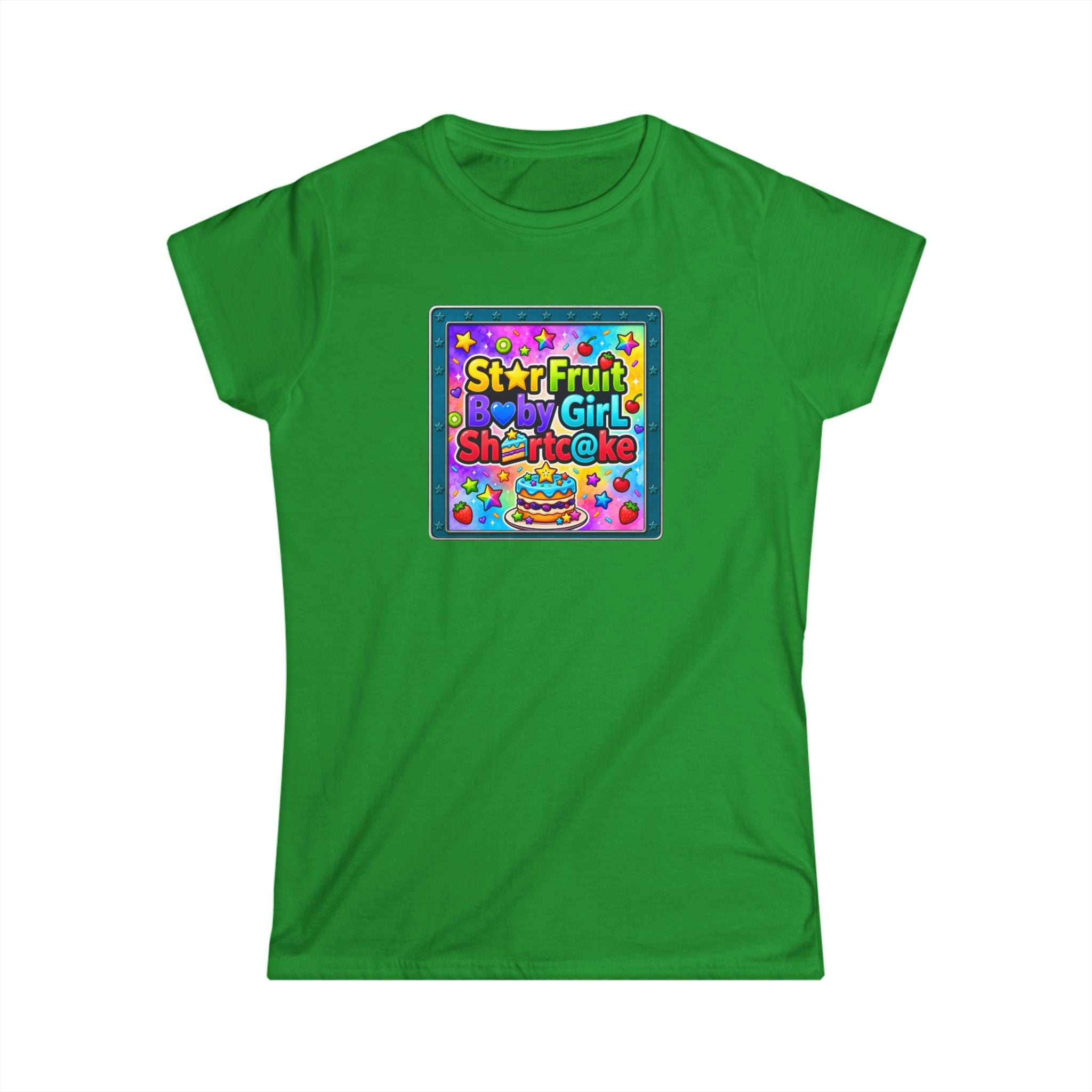 "Star Fruit Baby Girl" Tee — Colorful Starfruit Graphic T-Shirt