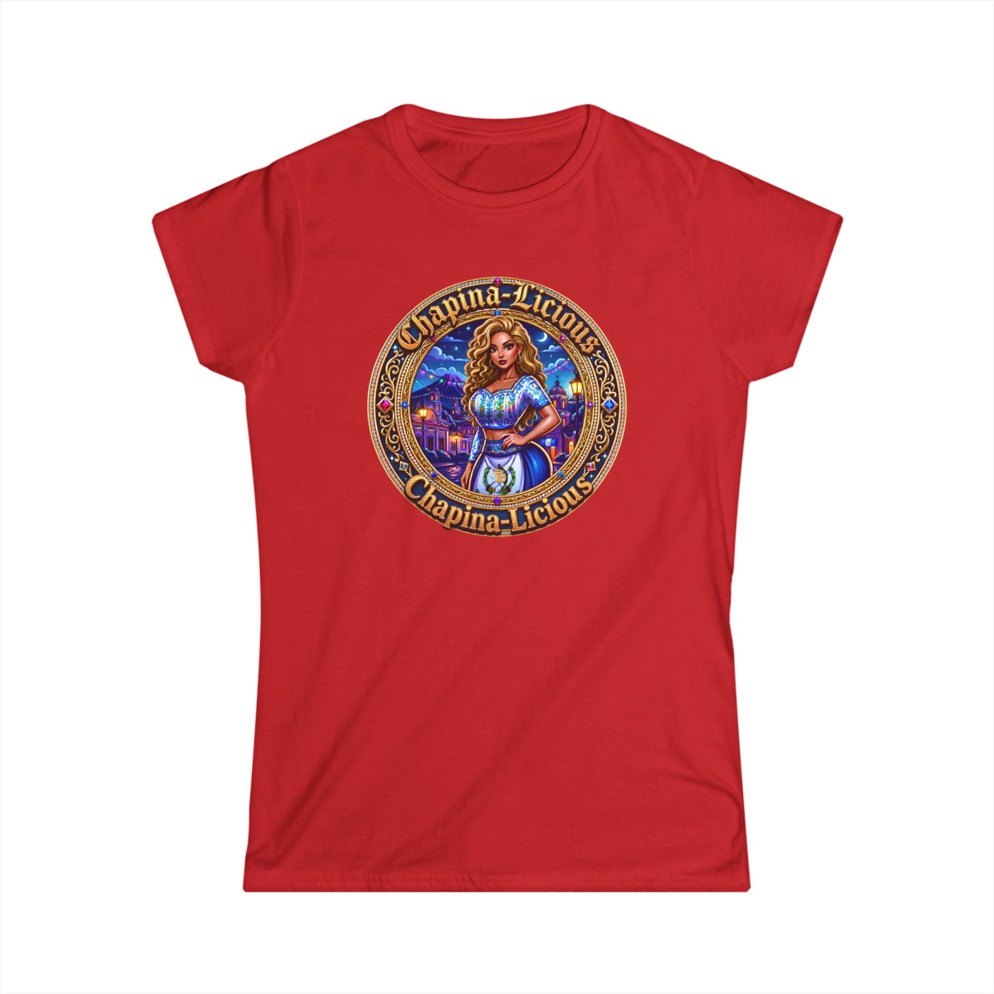 Women's Tee - "Chapina-Licious" Vintage Latin Girl Graphic