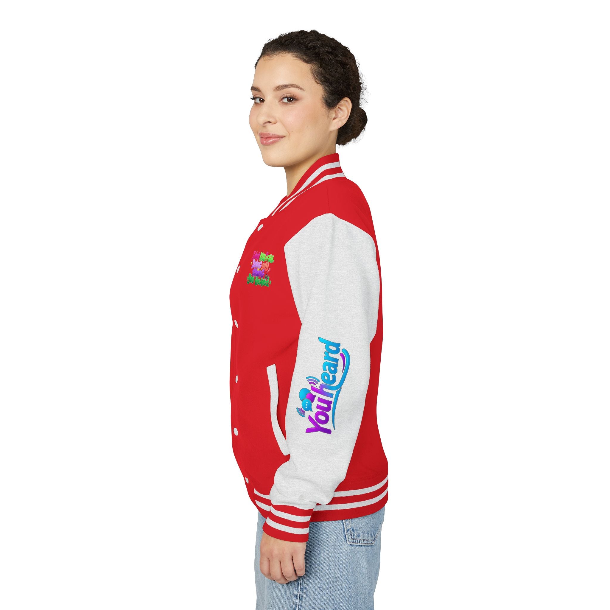Letterman Jacket — "I Don't Kiss-N-Tell, Doing My Thang You Heard" Colorful Streetwear