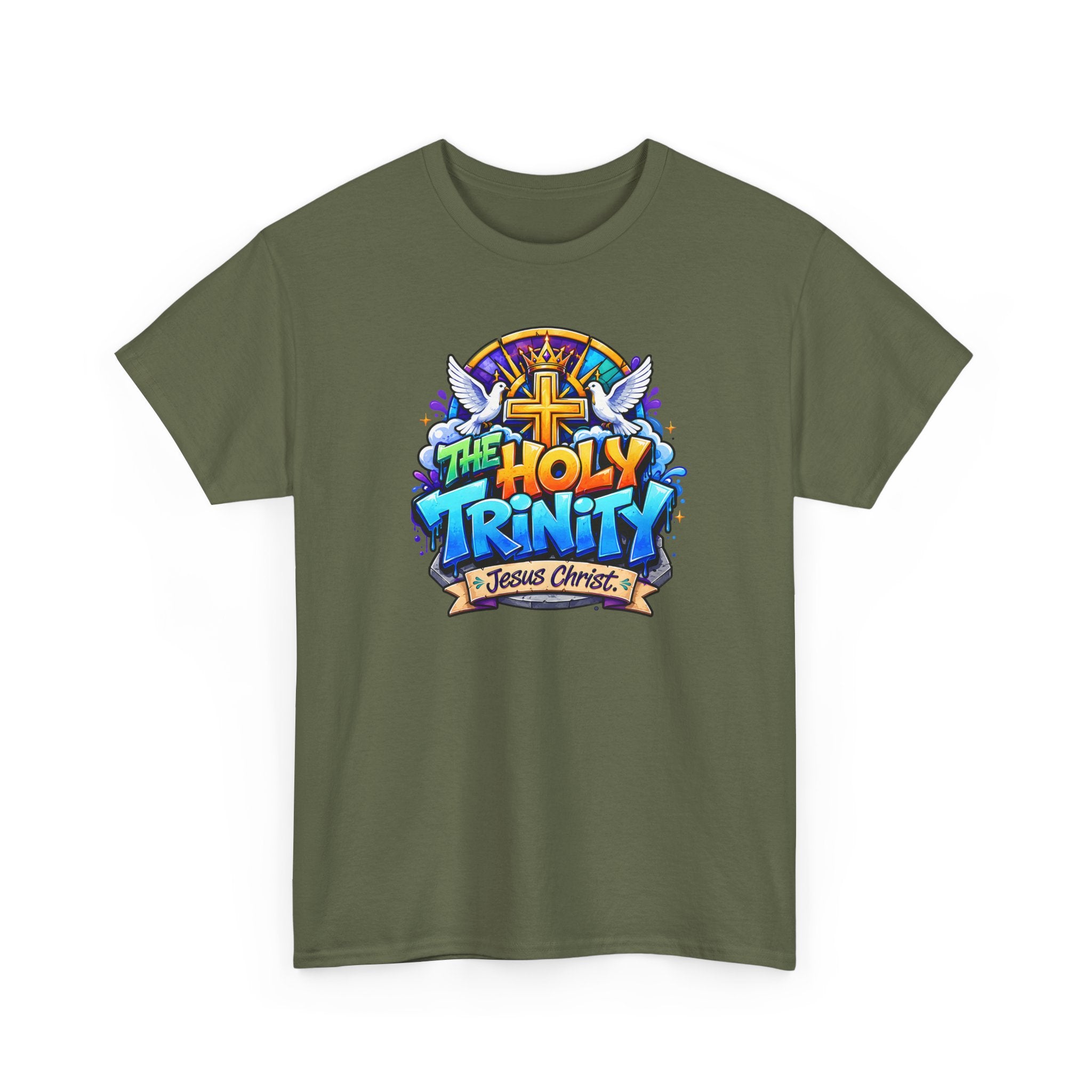 Christian Tee - "The Holy Trinity" Church Youth Graphic T-Shirt