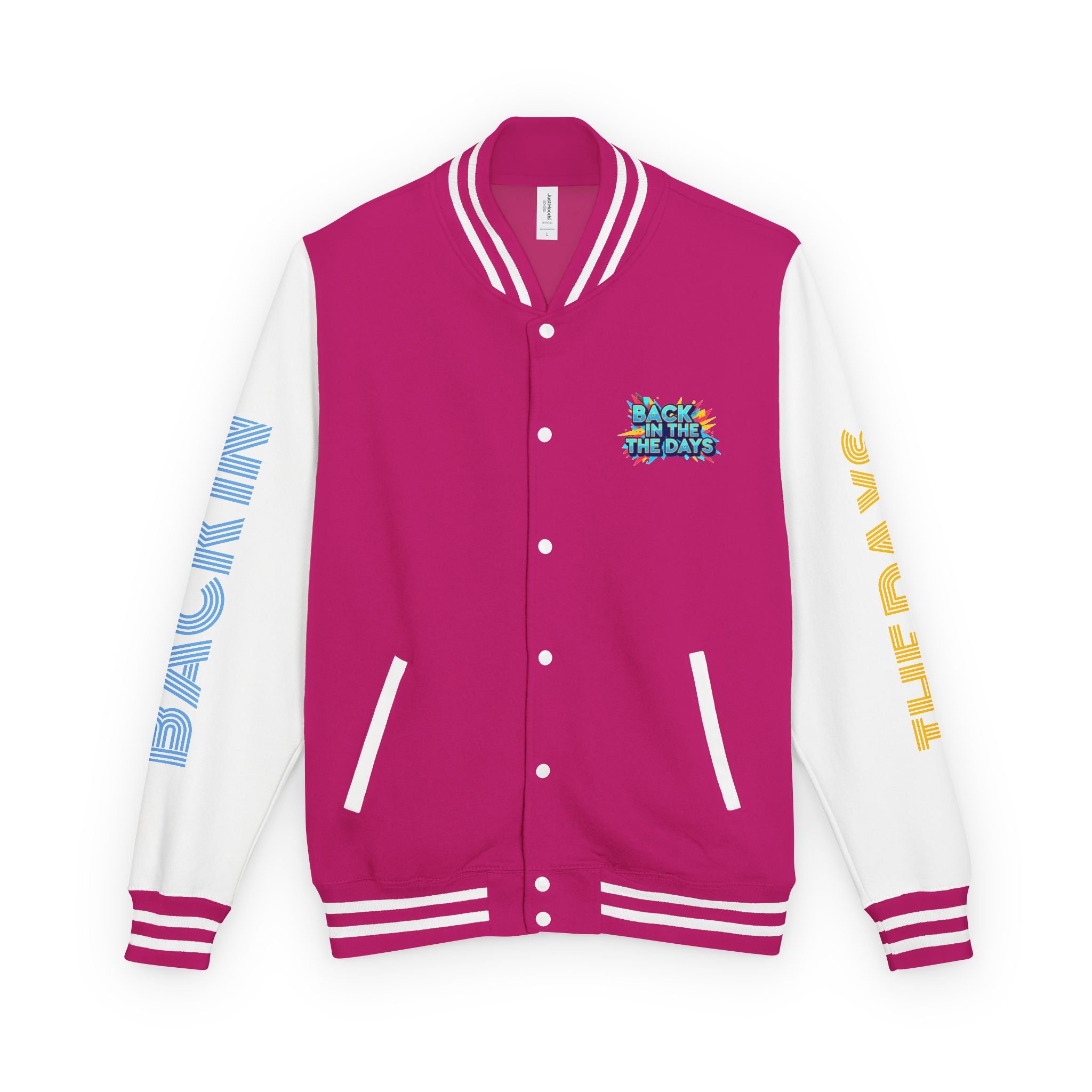 Letterman Jacket — "Back in the Days" Retro Graphic Bomber