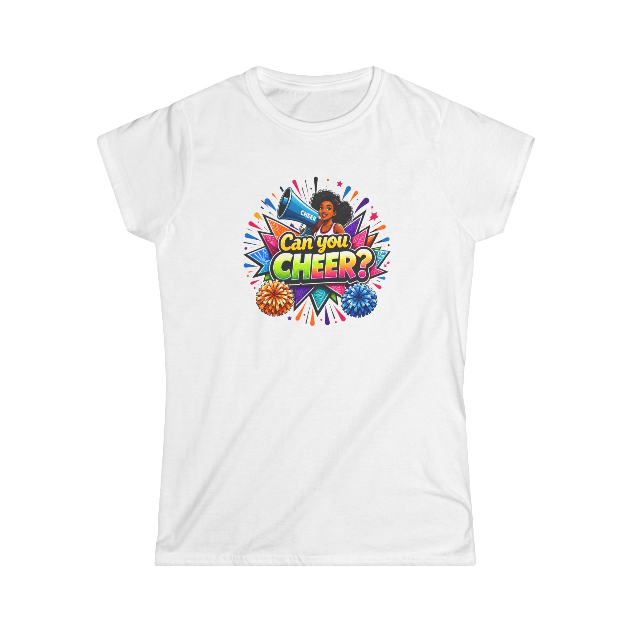 Can You Cheer? Cheerleader Graphic Tee — Women's Cheerleading T-Shirt