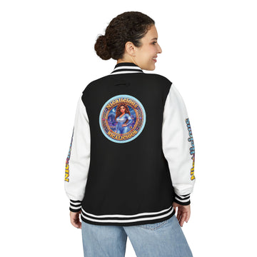 "Nicalicious" Letterman Jacket - Retro Pinup Graphic Varsity Bomber
