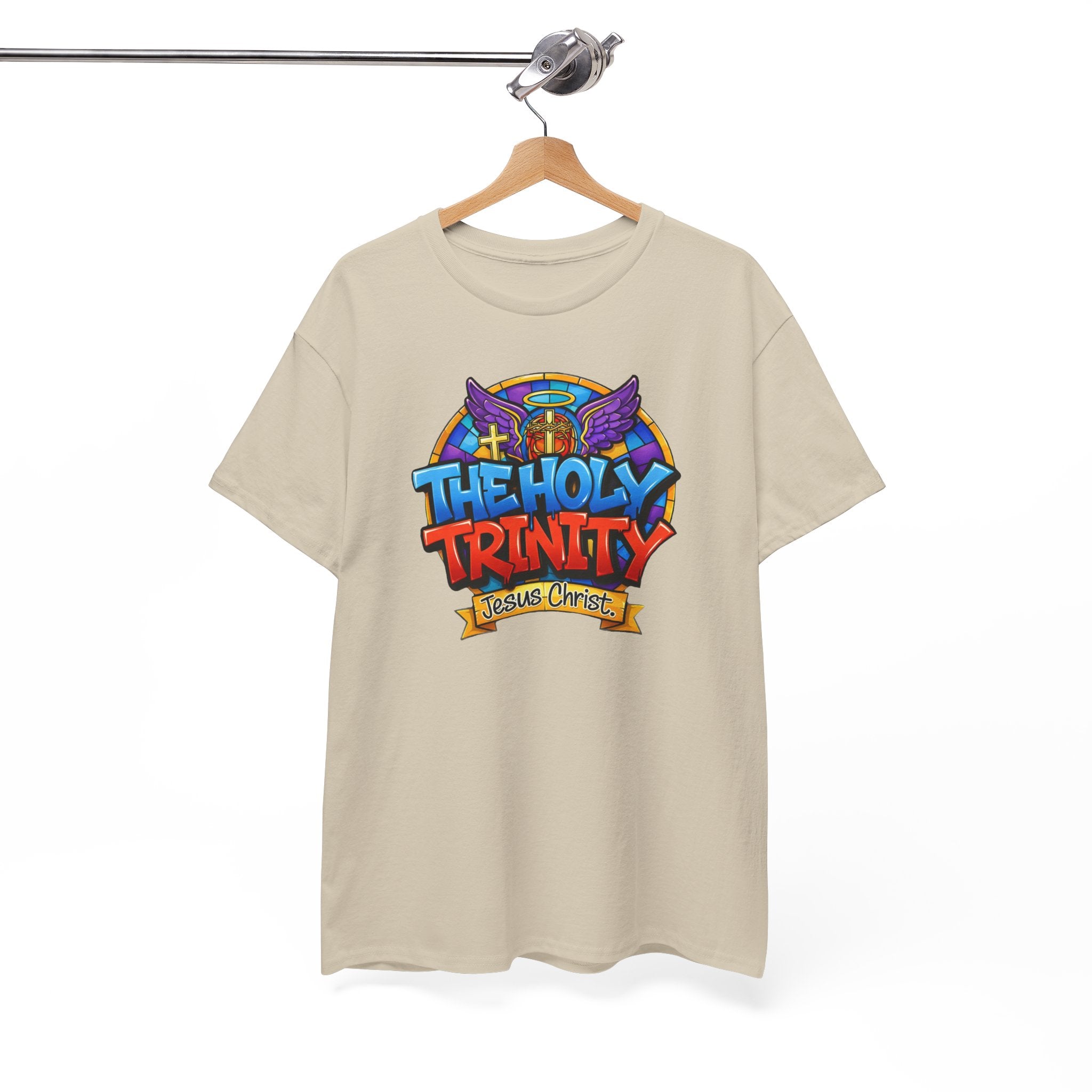 Christian T-Shirt — "The Holy Trinity: Jesus Christ" Colorful Faith Tee