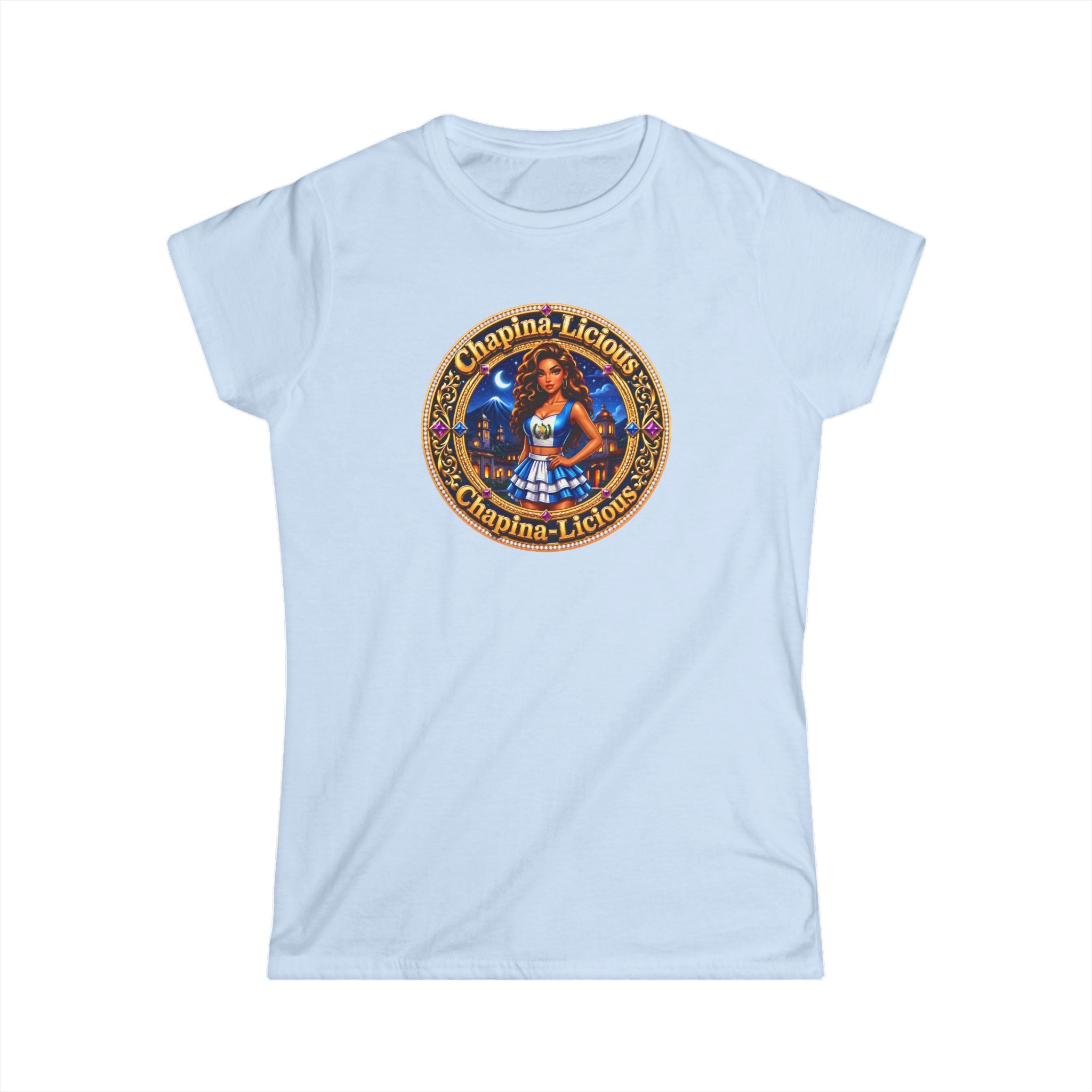 Oktoberfest Dirndl Girl Graphic Tee — 'Chapina-Licious' Retro Beer Festival T‑Shirt