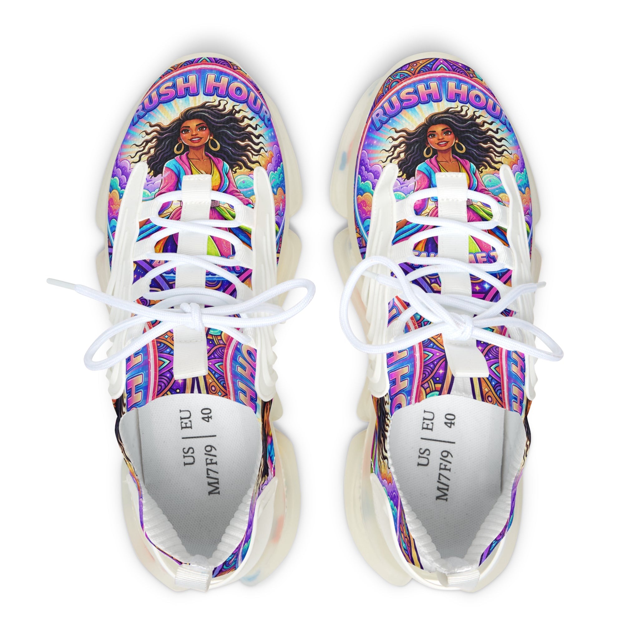 Women's Mesh Sneakers — Colorful Boho Goddess Athletic Shoes