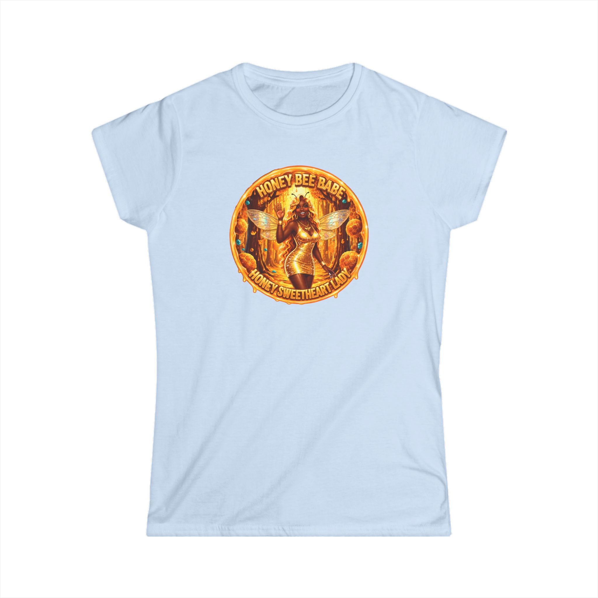 "Honey Bee Babe" Women's Tee — Vintage Beekeeper Graphic