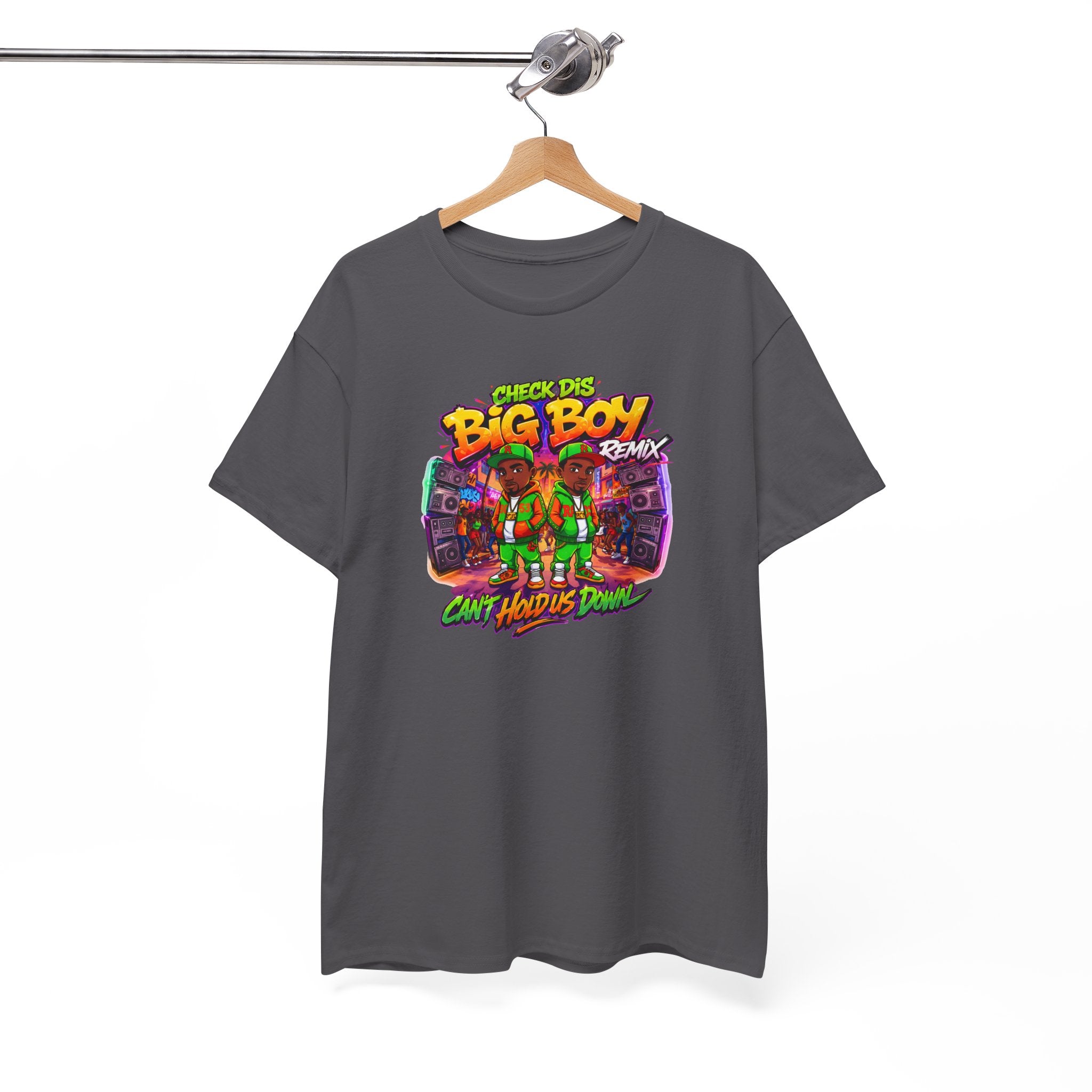 T-Shirt — " Check Dis Big Boy Remix" Retro Arcade Graphic Tee