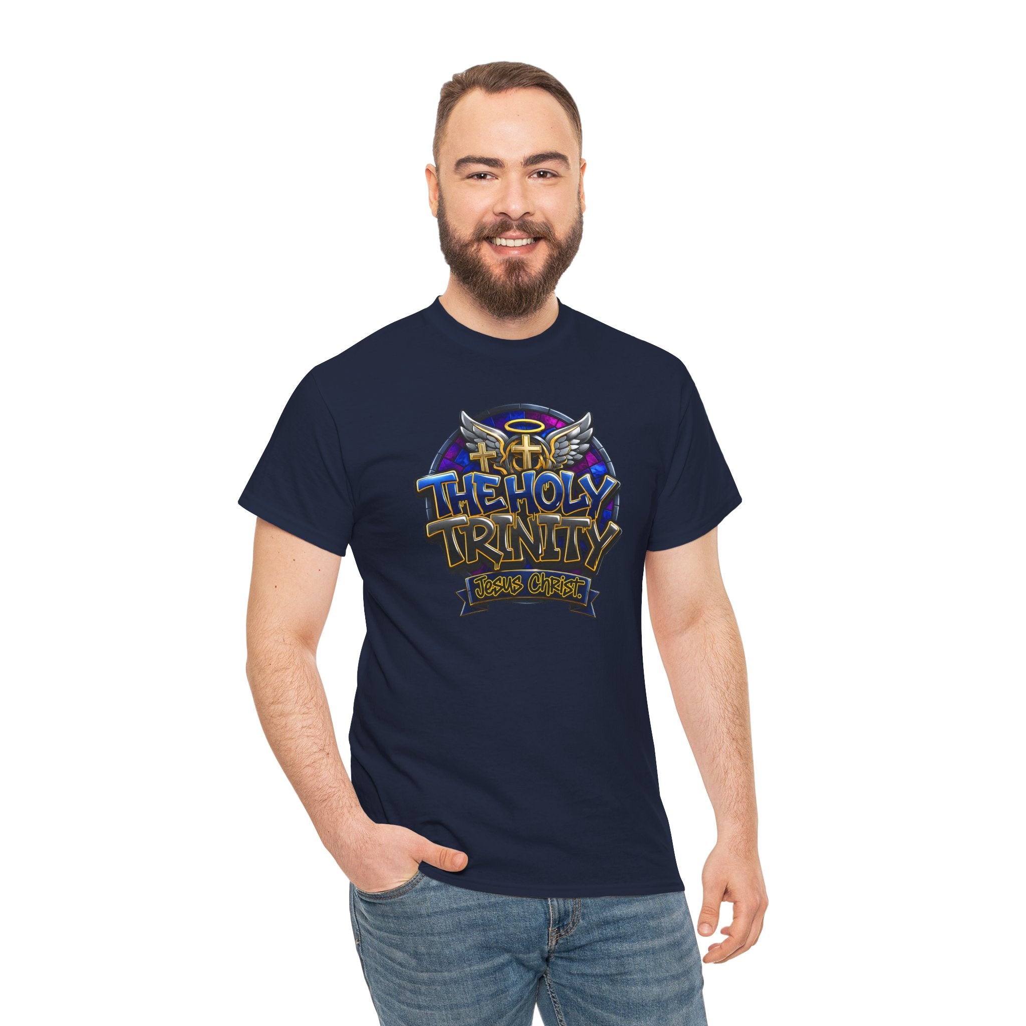 The Holy Trinity Tee — Christian Faith Graphic T-Shirt