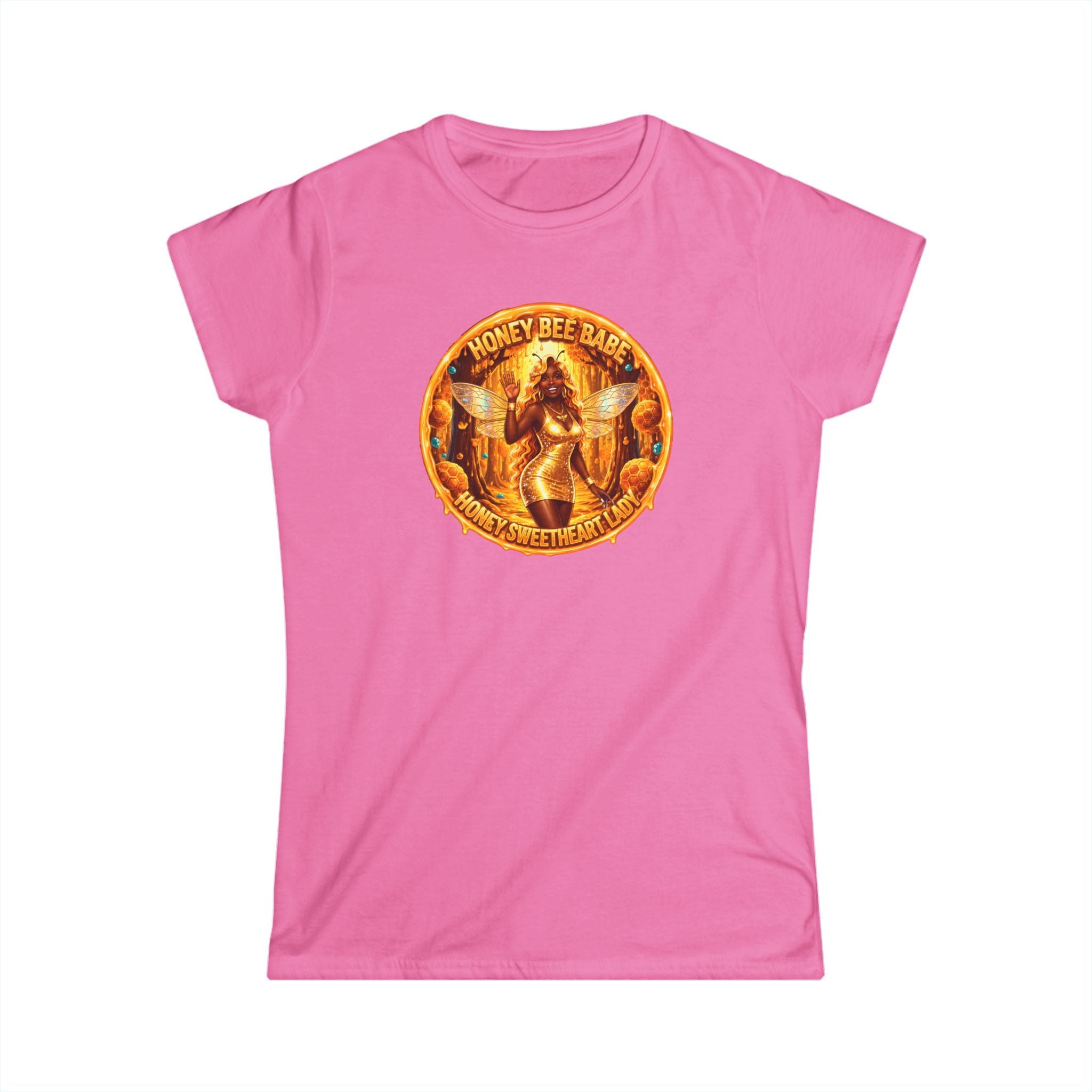 "Honey Bee Babe" Women's Tee — Vintage Beekeeper Graphic