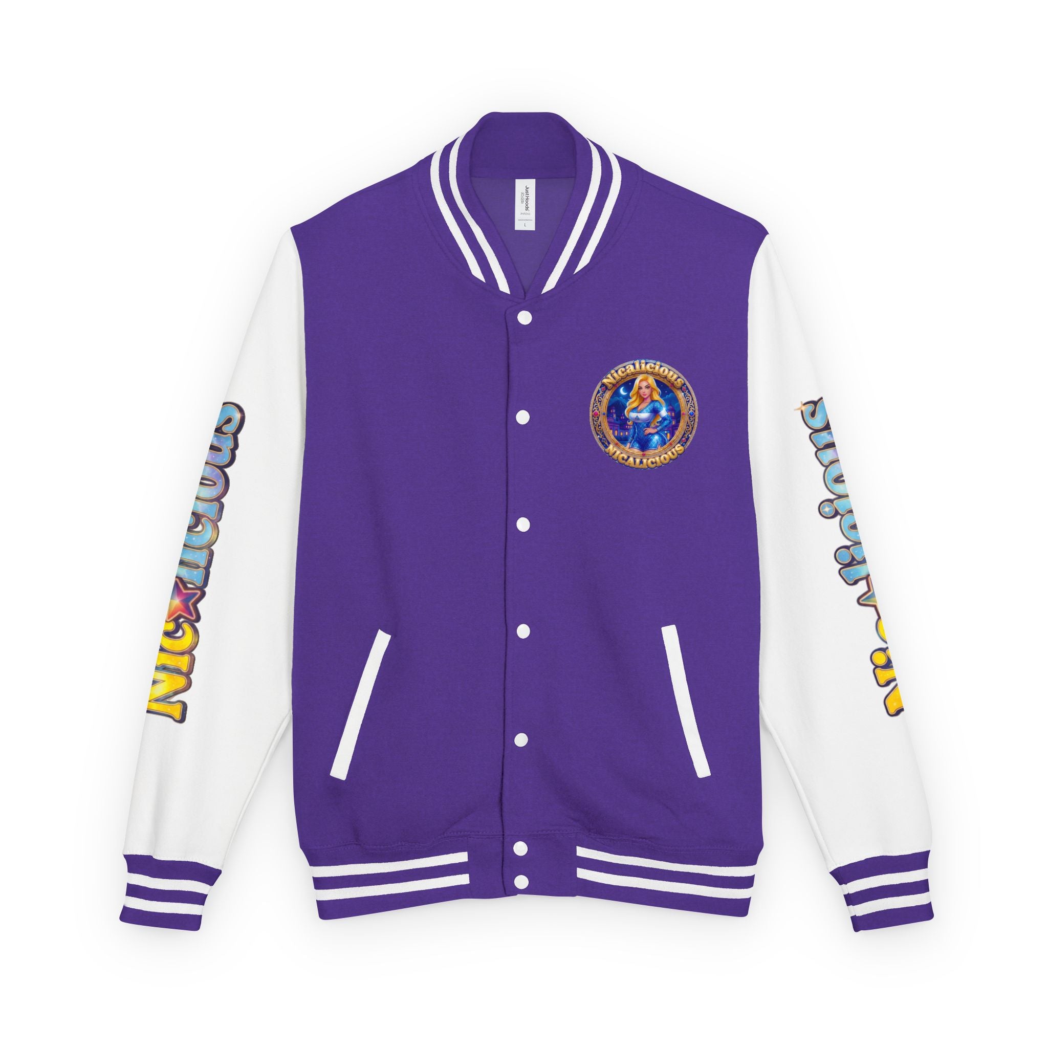 Letterman Jacket — "Nicalicious" Retro Crest Varsity Jacket