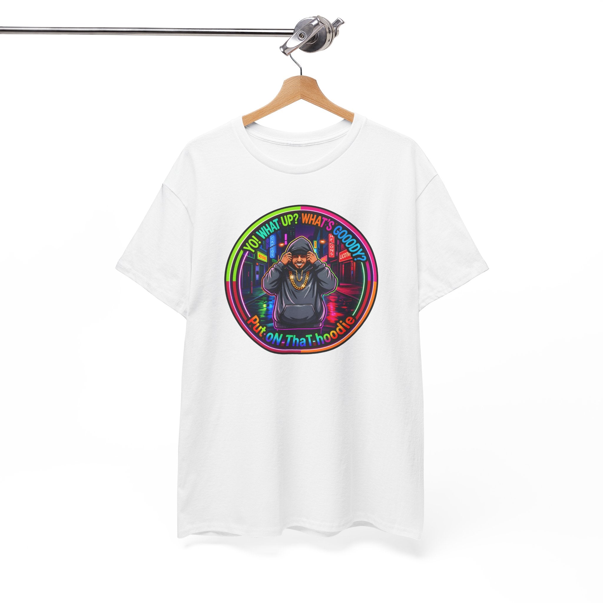 Men's T-Shirt Graphic- "Yo! What's up?  What's Goooody?"