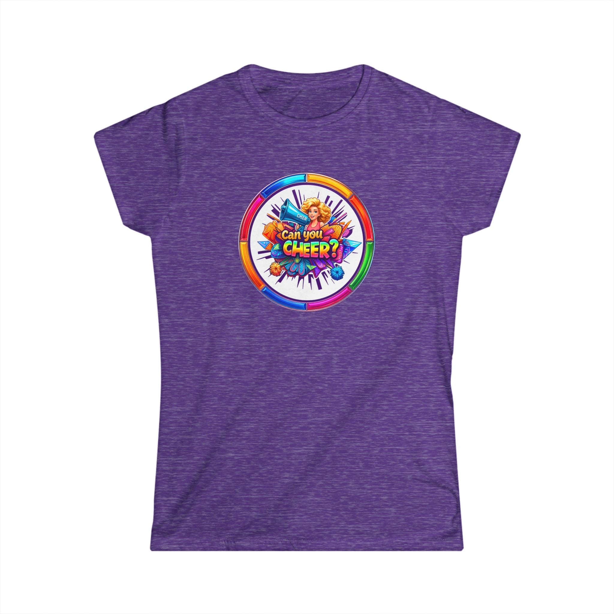 "Can You  Cheer "Women’s Graphic Tee — Colorful Cheerleading Spirit Shirt