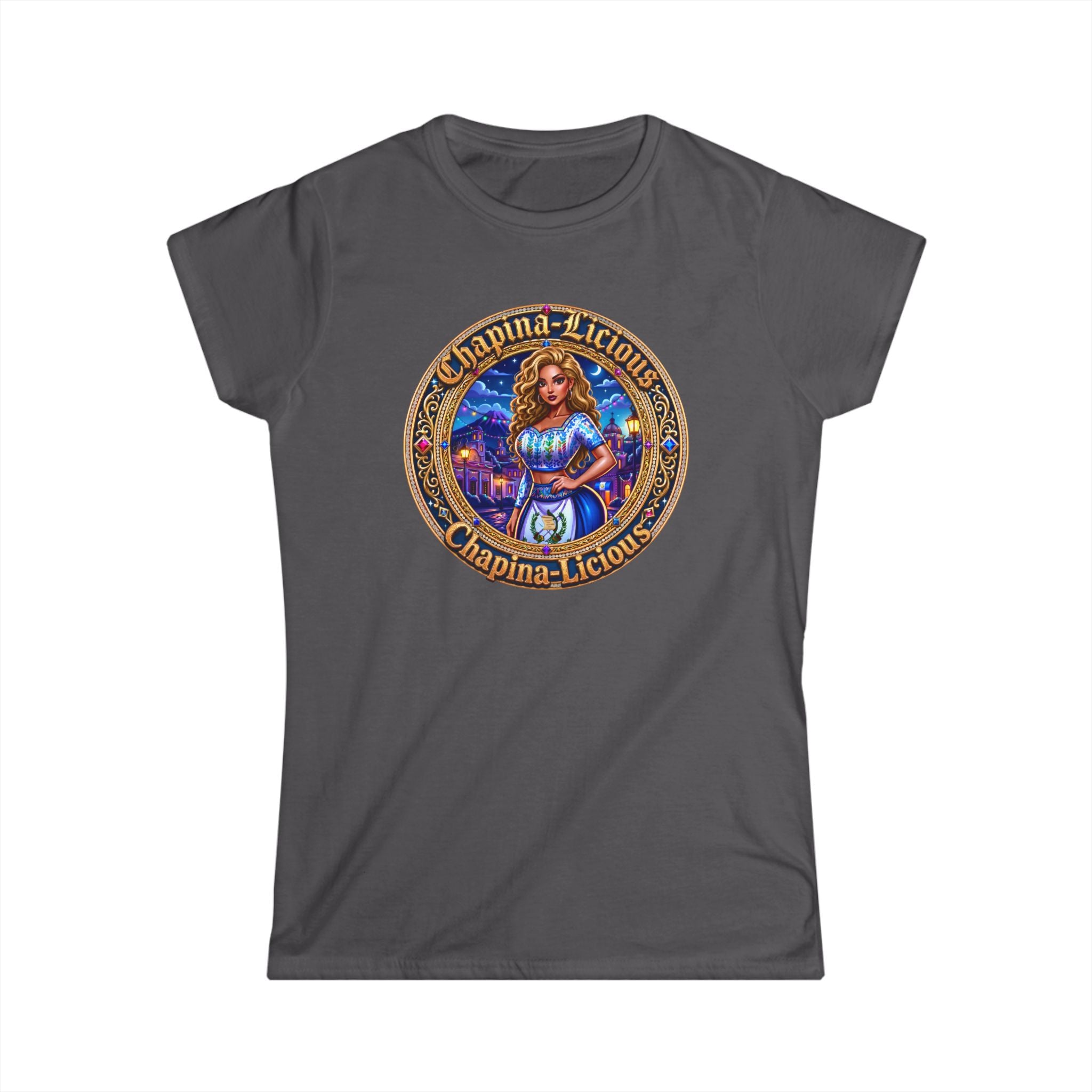 Women's Tee - "Chapina-Licious" Vintage Latin Girl Graphic