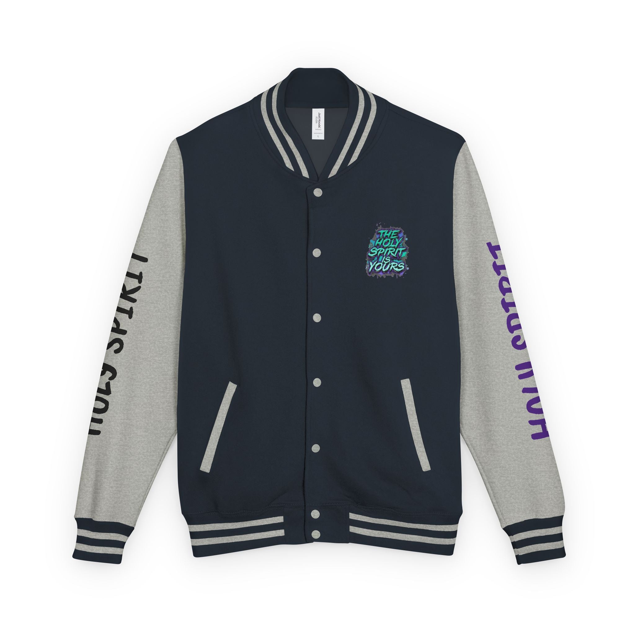 Letterman Jacket — "The Holy Spirit Is Yours" Graphic