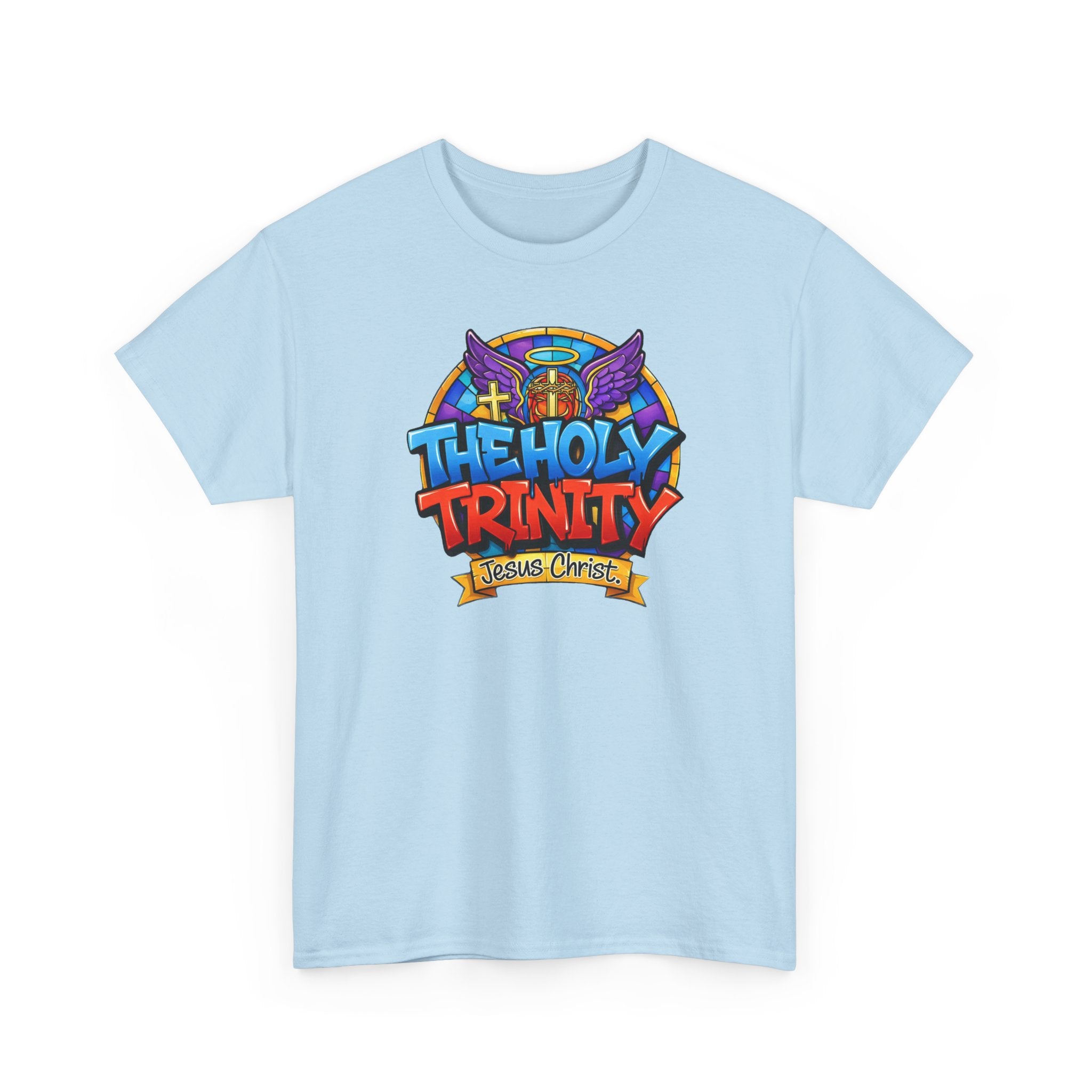 Christian T-Shirt — "The Holy Trinity: Jesus Christ" Colorful Faith Tee