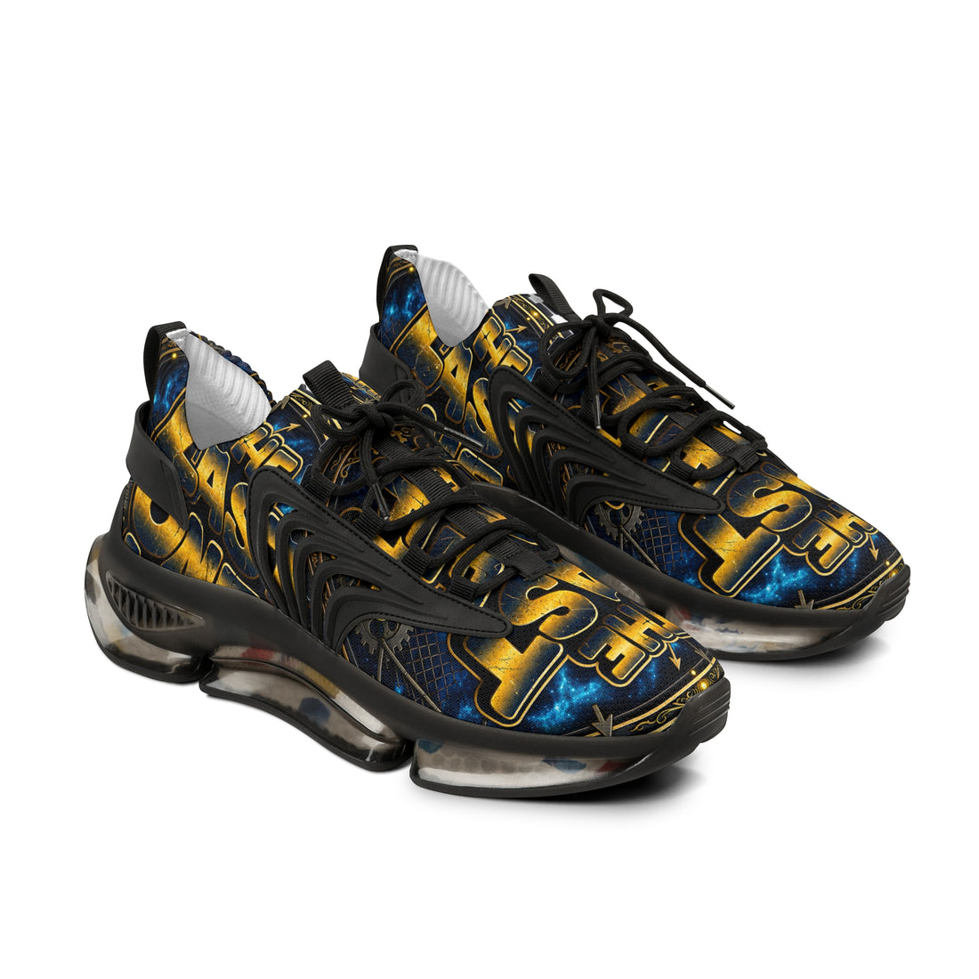 Mesh Sneakers — Bold 'The Last One Left' Graphic Athletic Shoes
