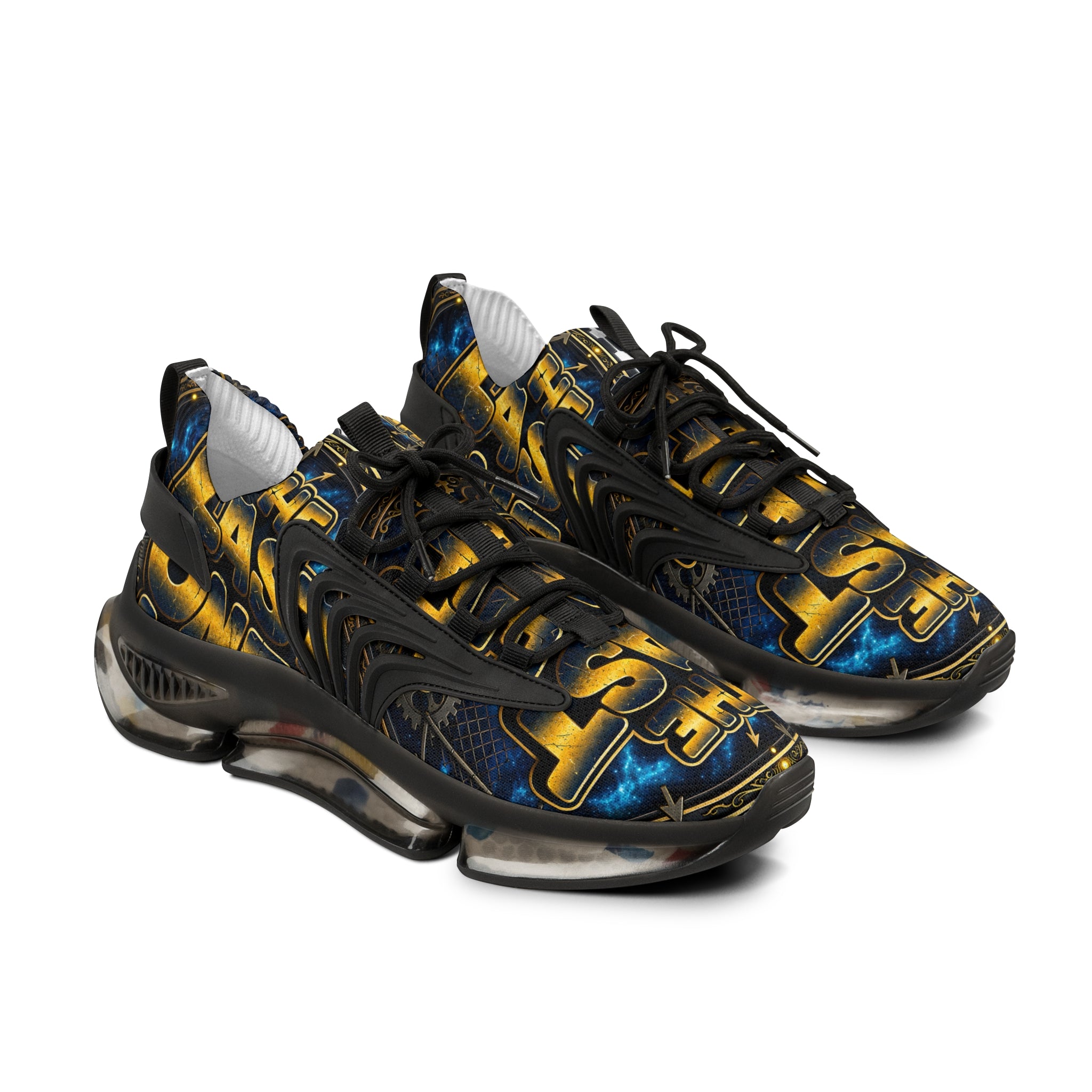 Mesh Sneakers — Bold 'The Last One Left' Graphic Athletic Shoes