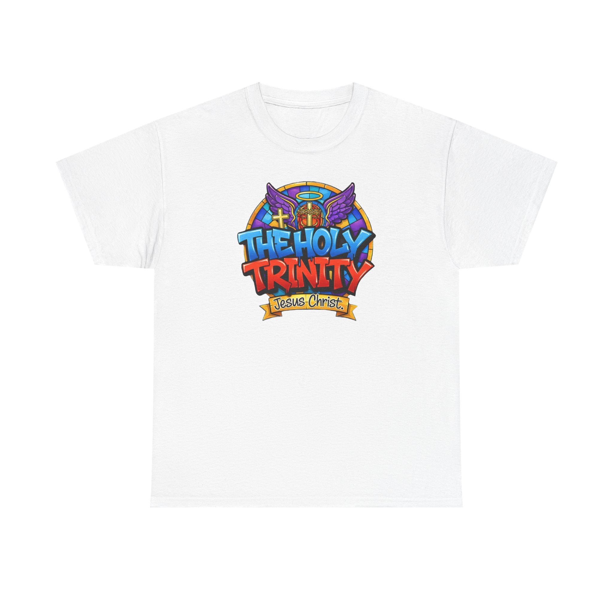 Christian T-Shirt — "The Holy Trinity: Jesus Christ" Colorful Faith Tee