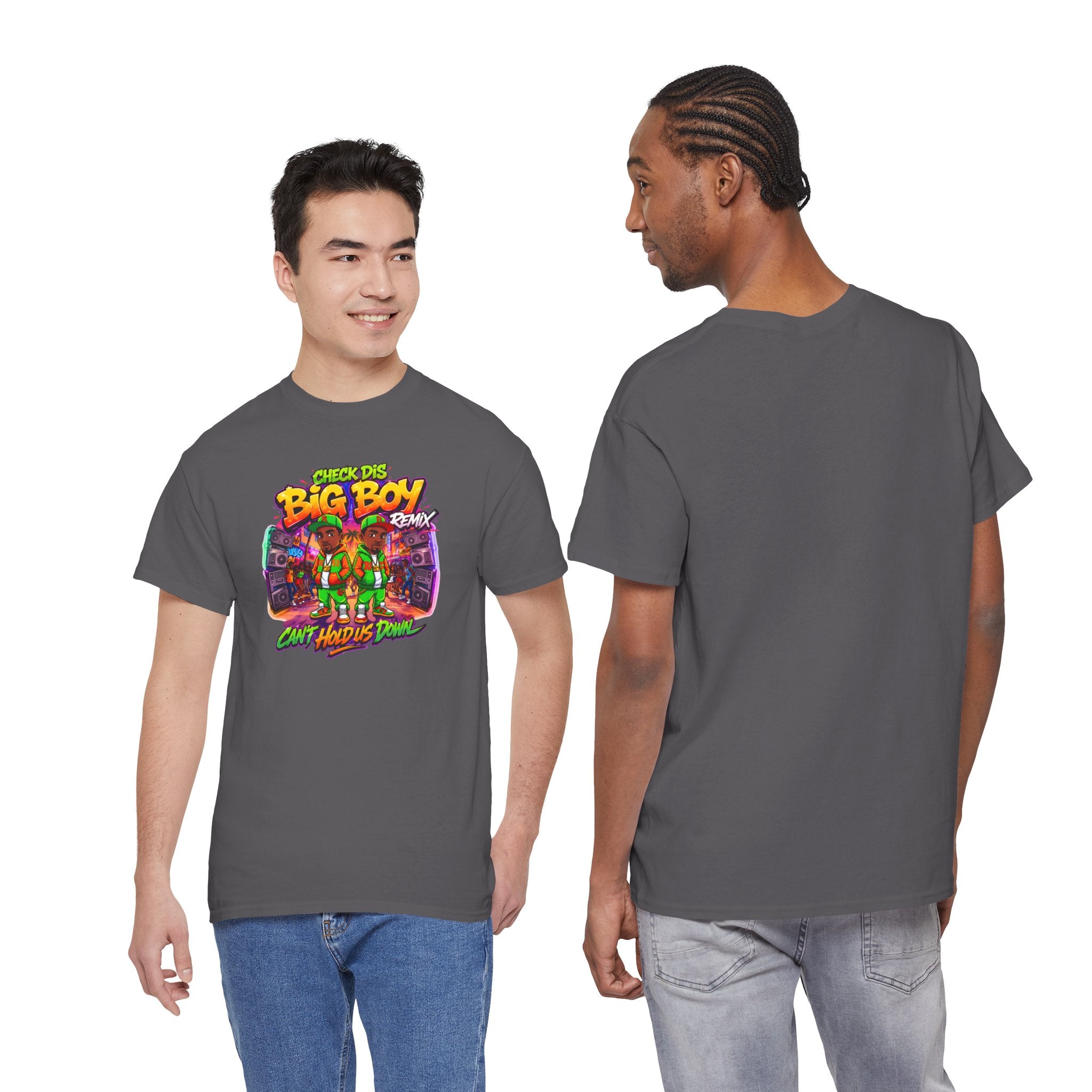 T-Shirt — " Check Dis Big Boy Remix" Retro Arcade Graphic Tee