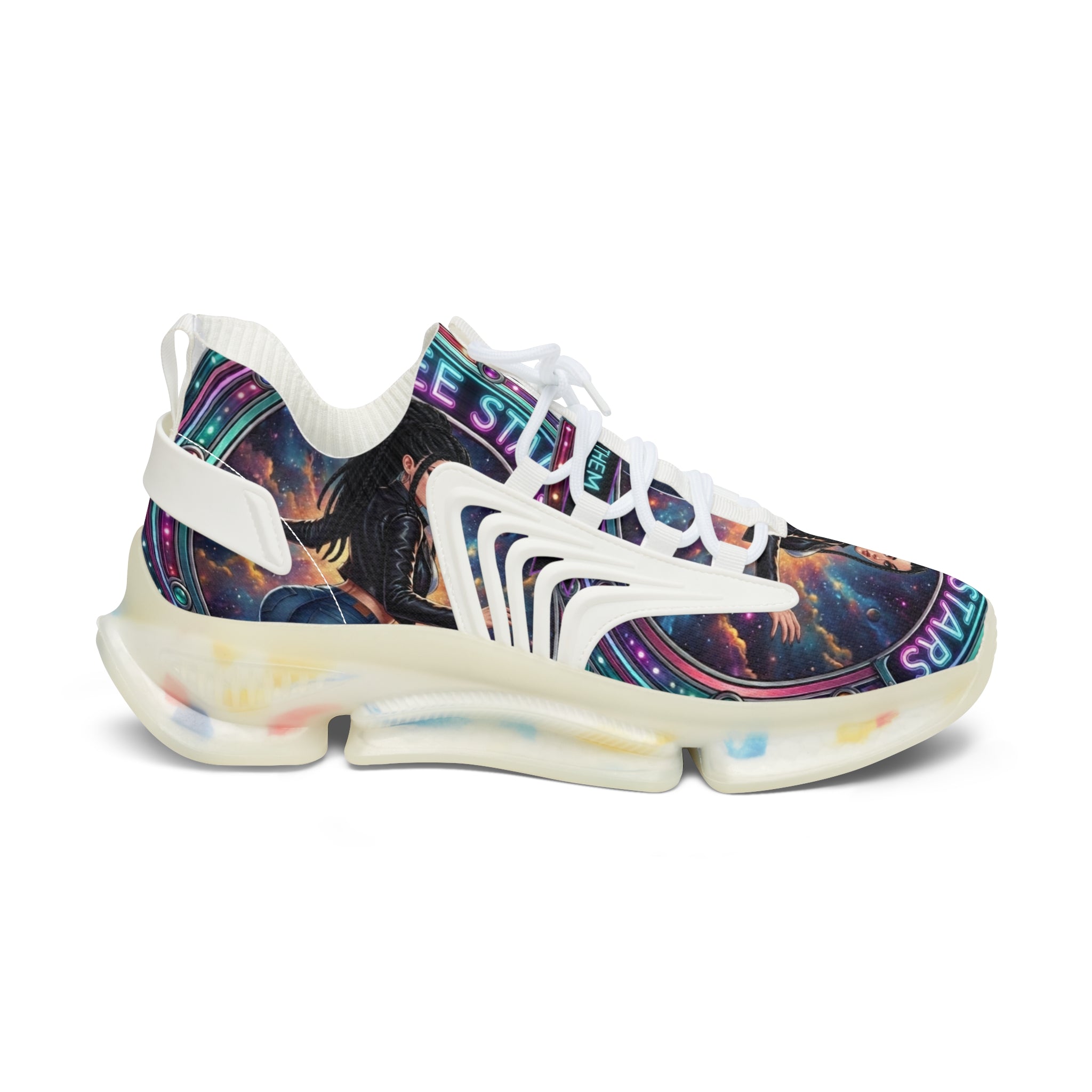 Women's Mesh Sneakers — Galaxy 'I See Stars' Athletic Shoes