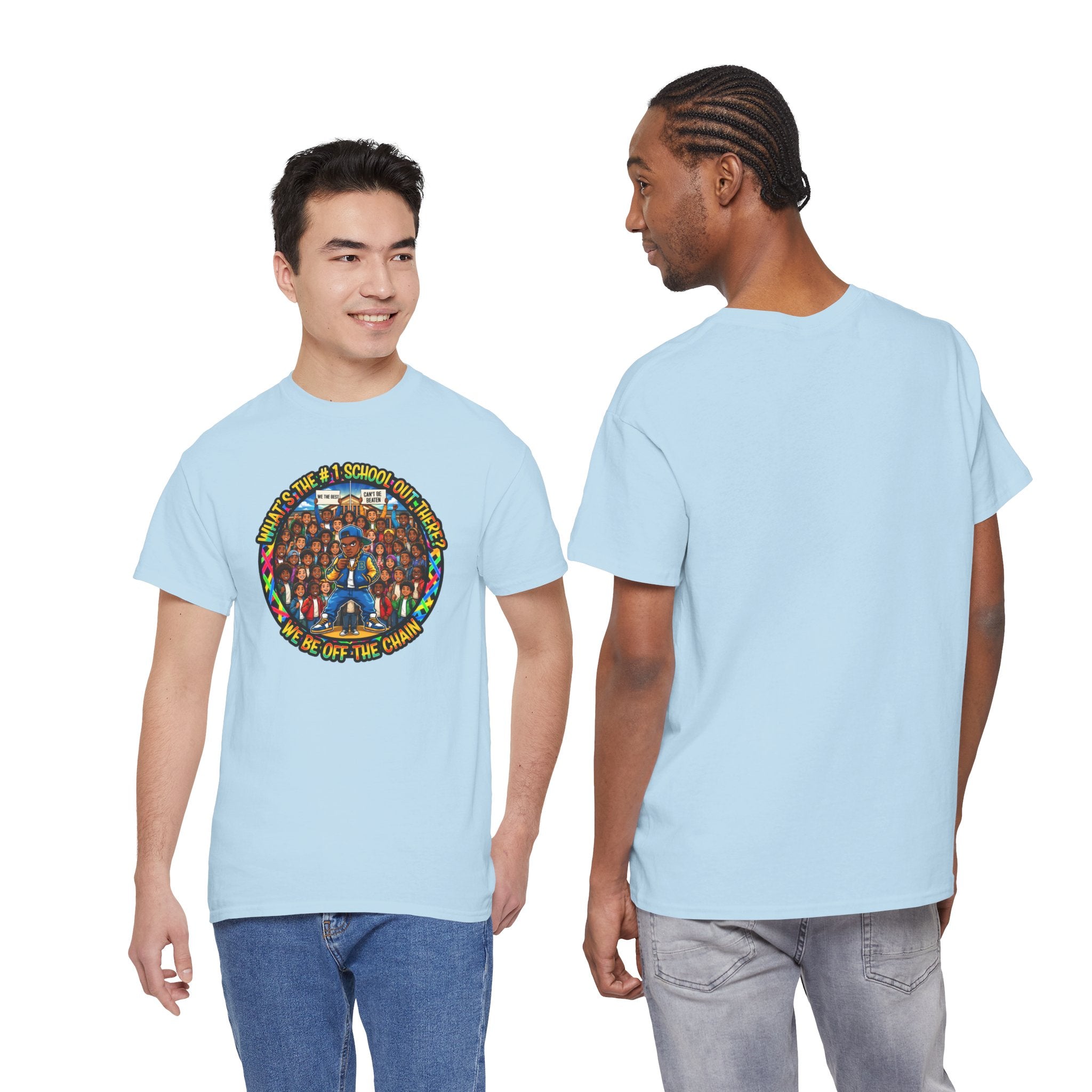 Community Unity Tee — "What's The #1 School Out There" Illustration Shirt