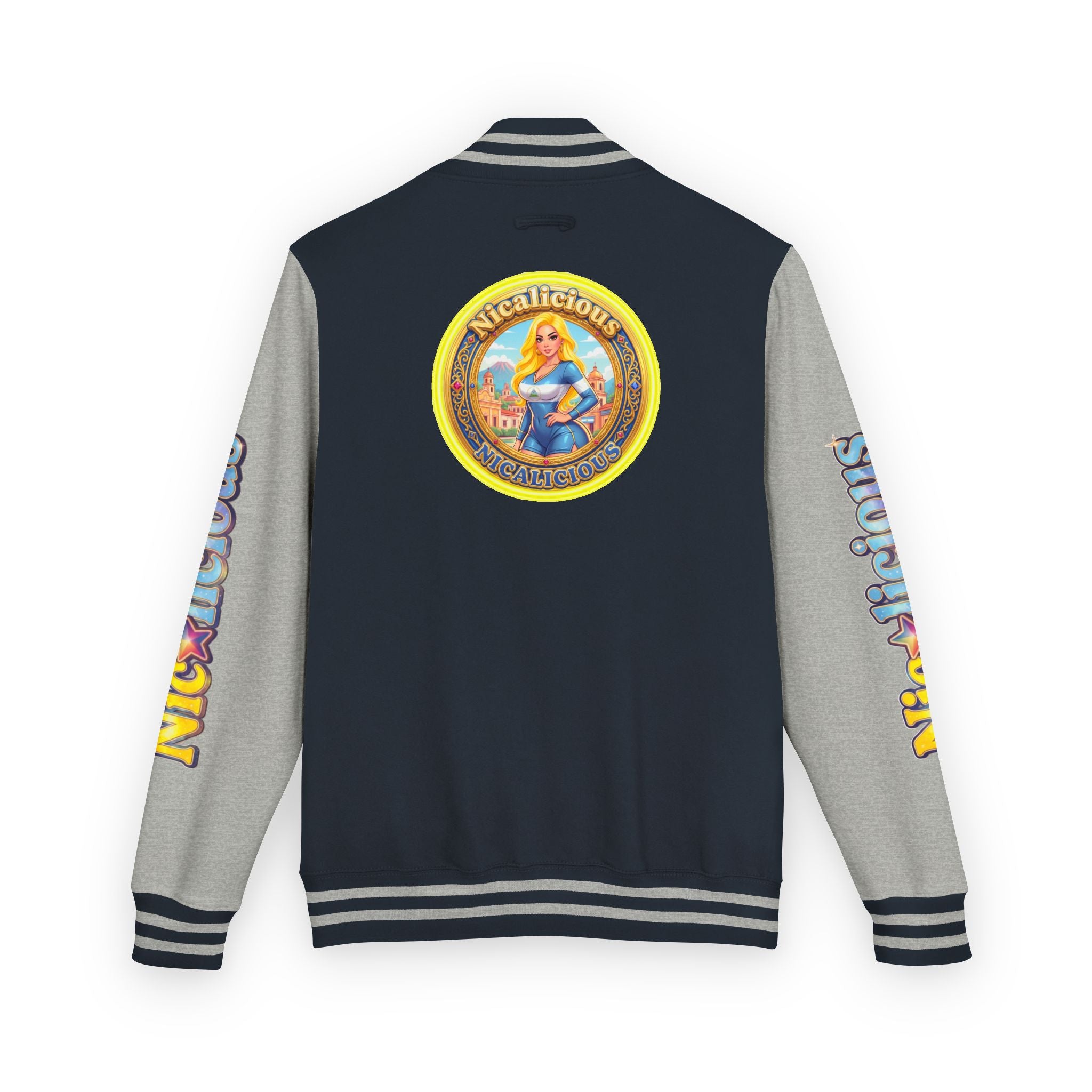"Nicalicious" Varsity Jacket — Retro Pinup Letterman Jacket