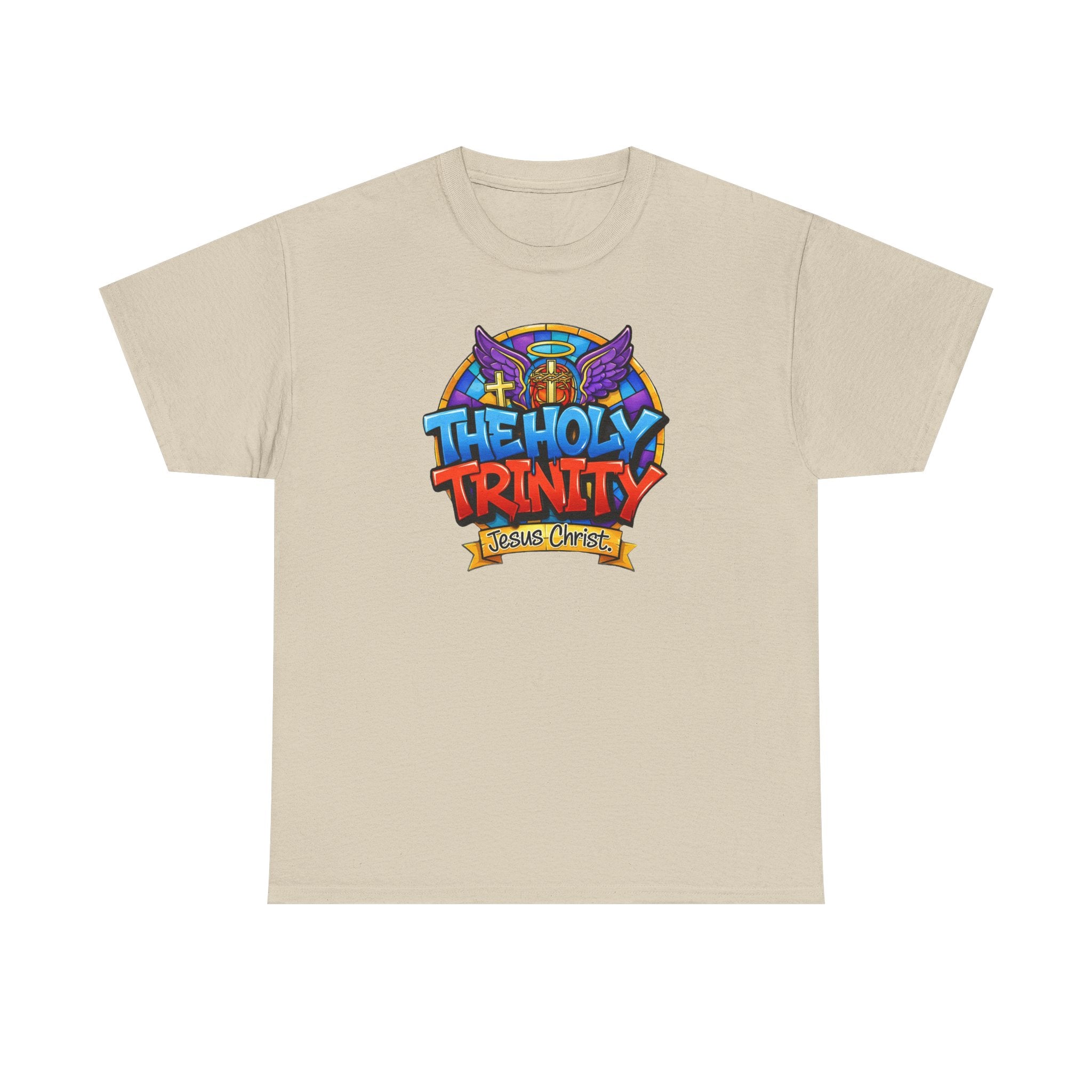 Christian T-Shirt — "The Holy Trinity: Jesus Christ" Colorful Faith Tee