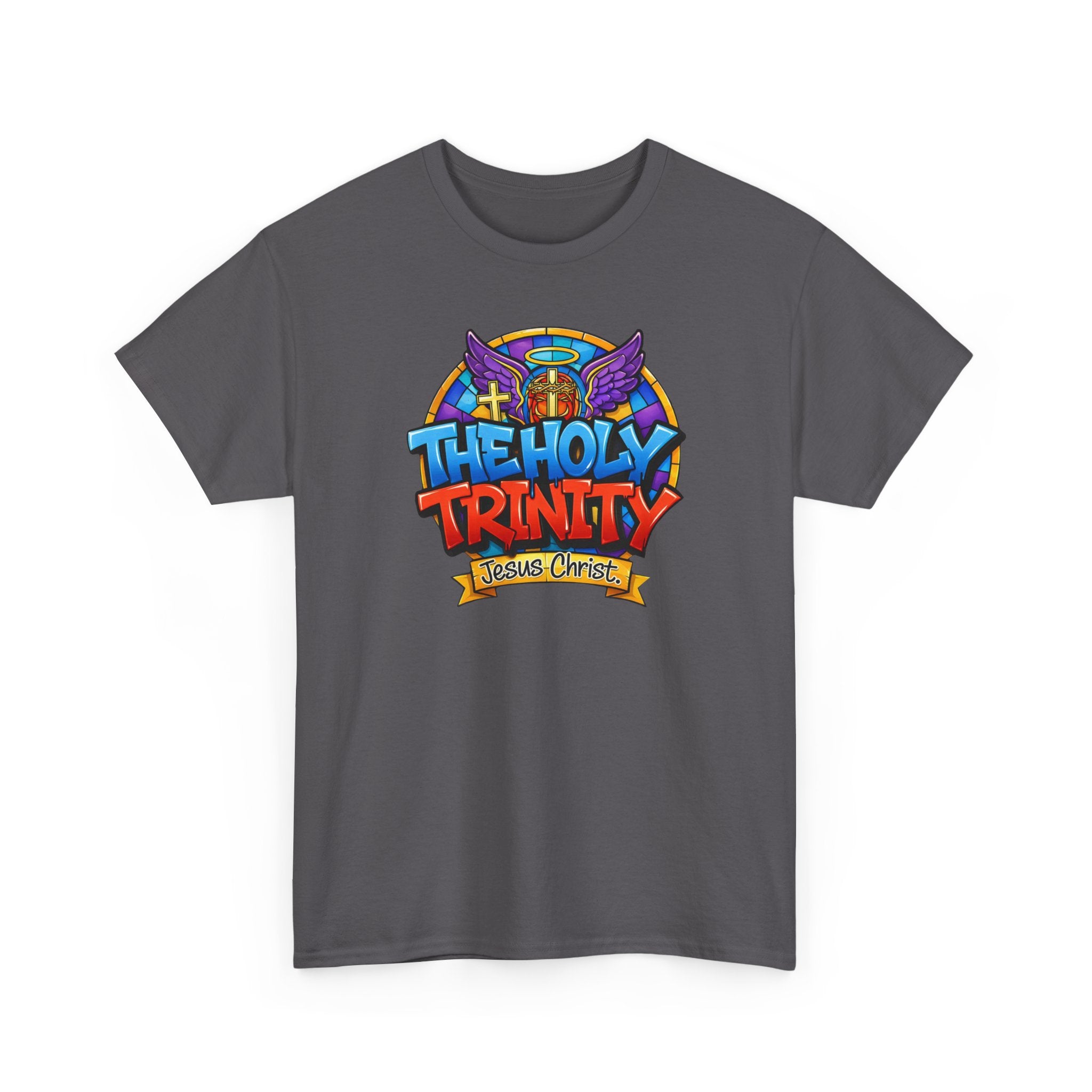Christian T-Shirt — "The Holy Trinity: Jesus Christ" Colorful Faith Tee