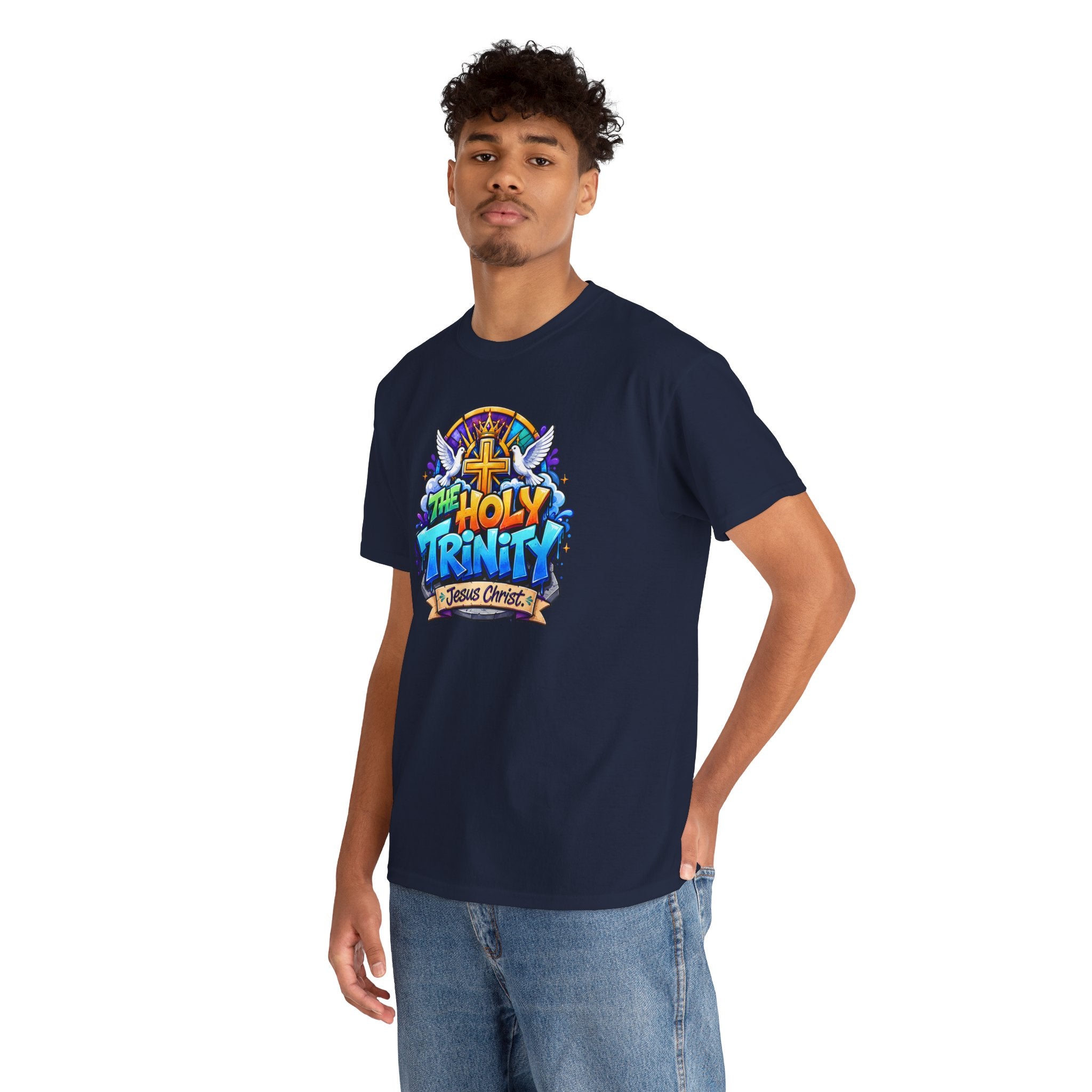Christian Tee - "The Holy Trinity" Church Youth Graphic T-Shirt