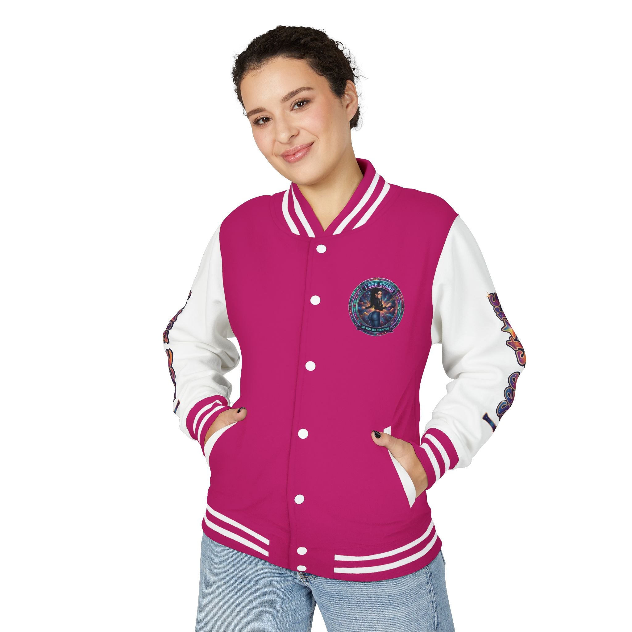 Heavyweight Letterman Jacket "I See Stars"