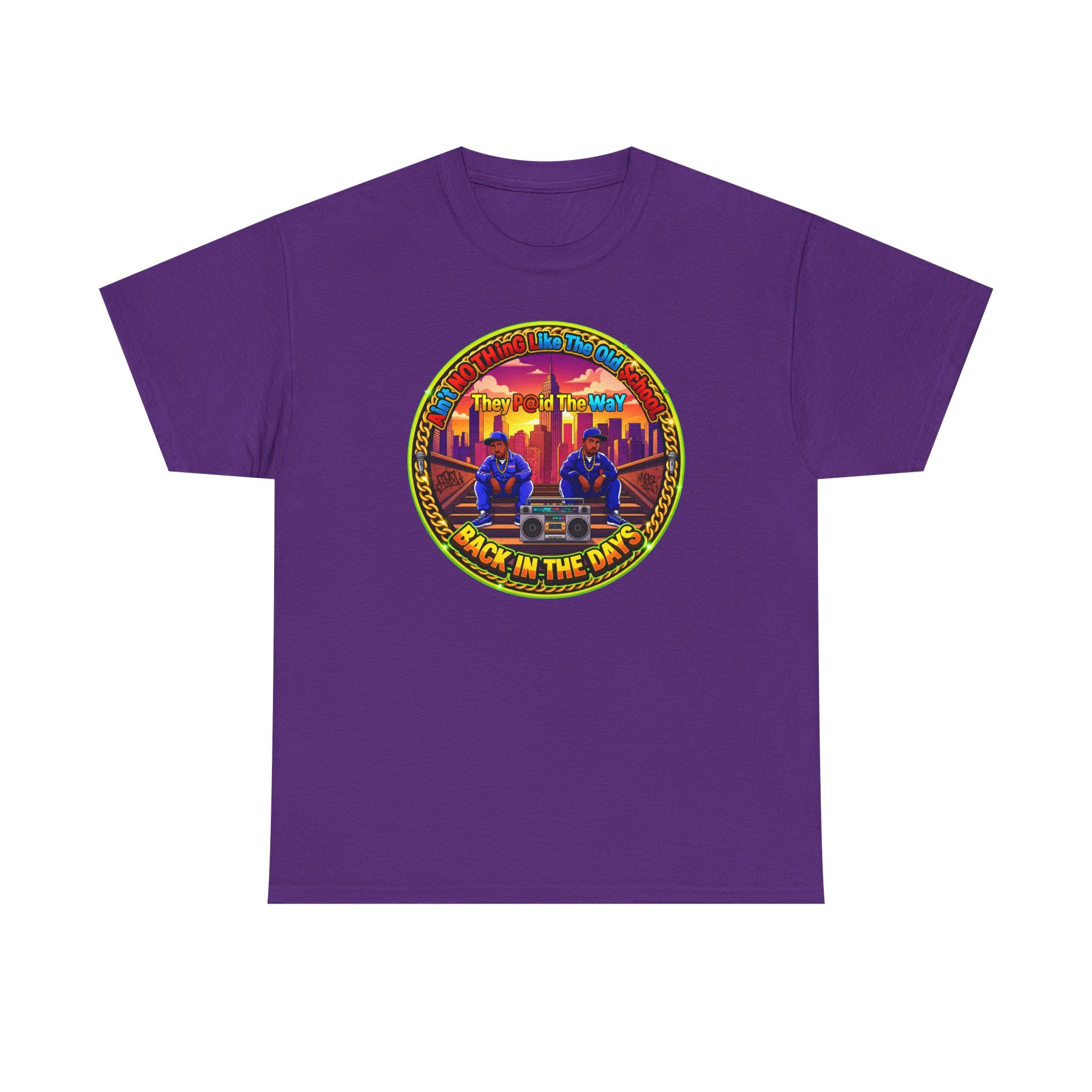 T-Shirt — Retro Sunset 'Aint No Thing Like The Old School' Graphic Tee