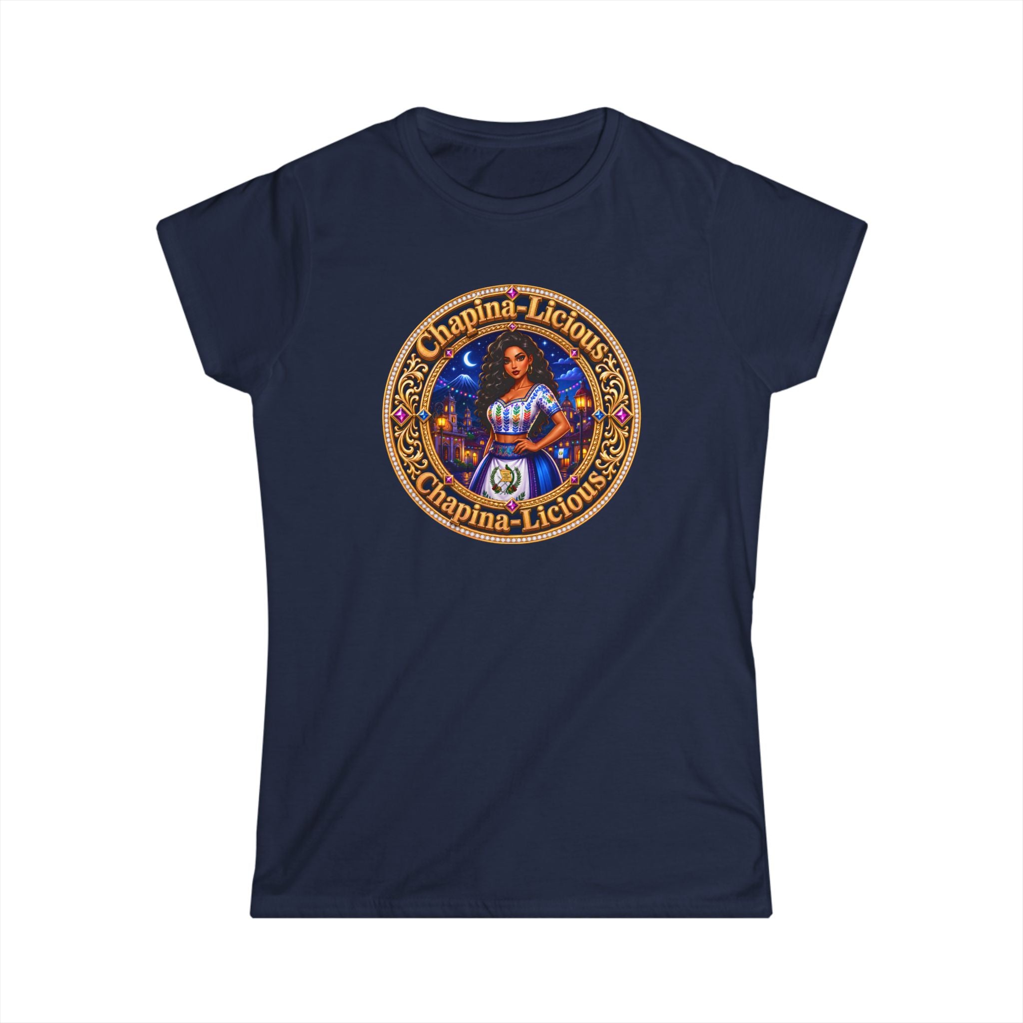 Vintage "Chapina-Licious" Graphic Tee — Retro Latin Heritage Women's Shirt
