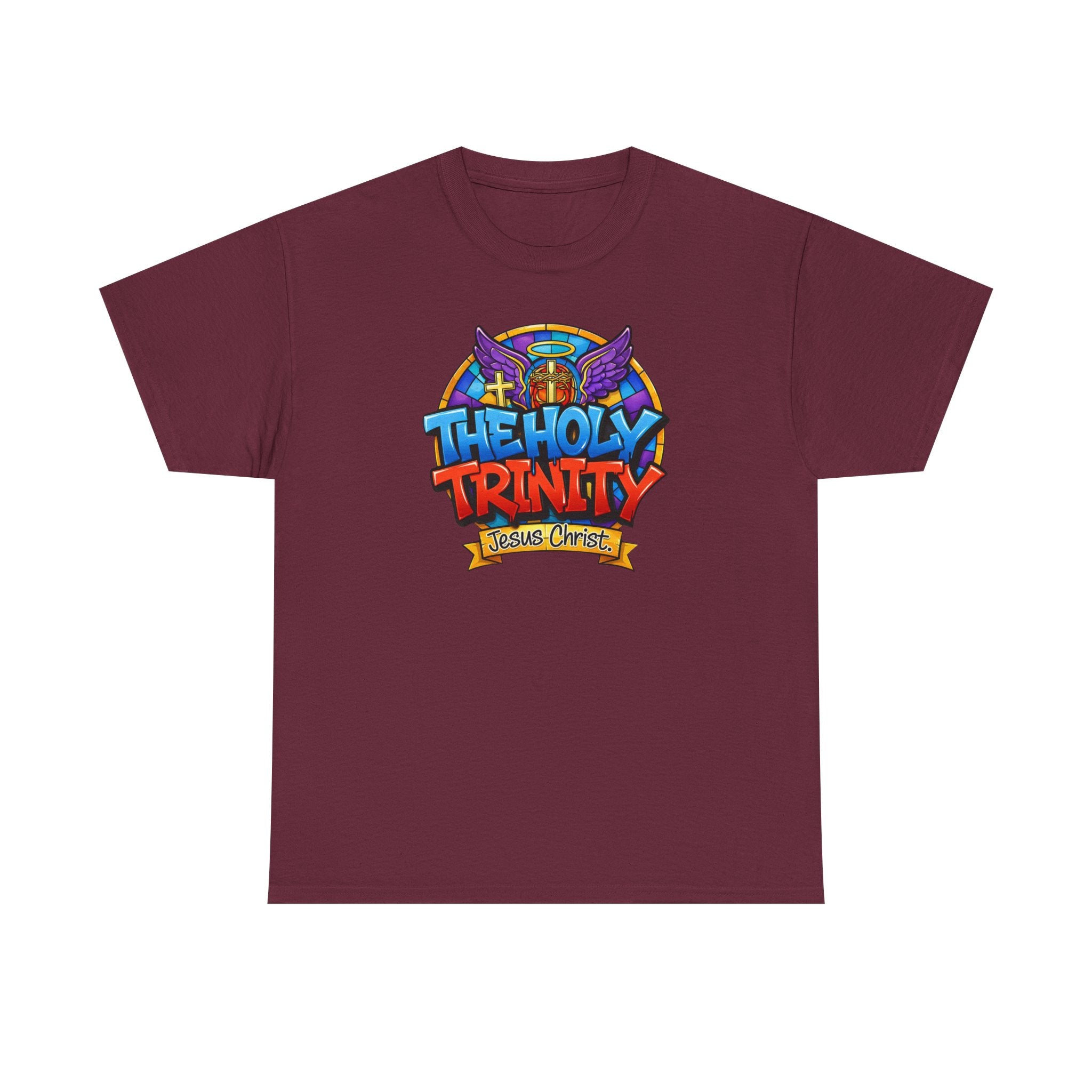 Christian T-Shirt — "The Holy Trinity: Jesus Christ" Colorful Faith Tee