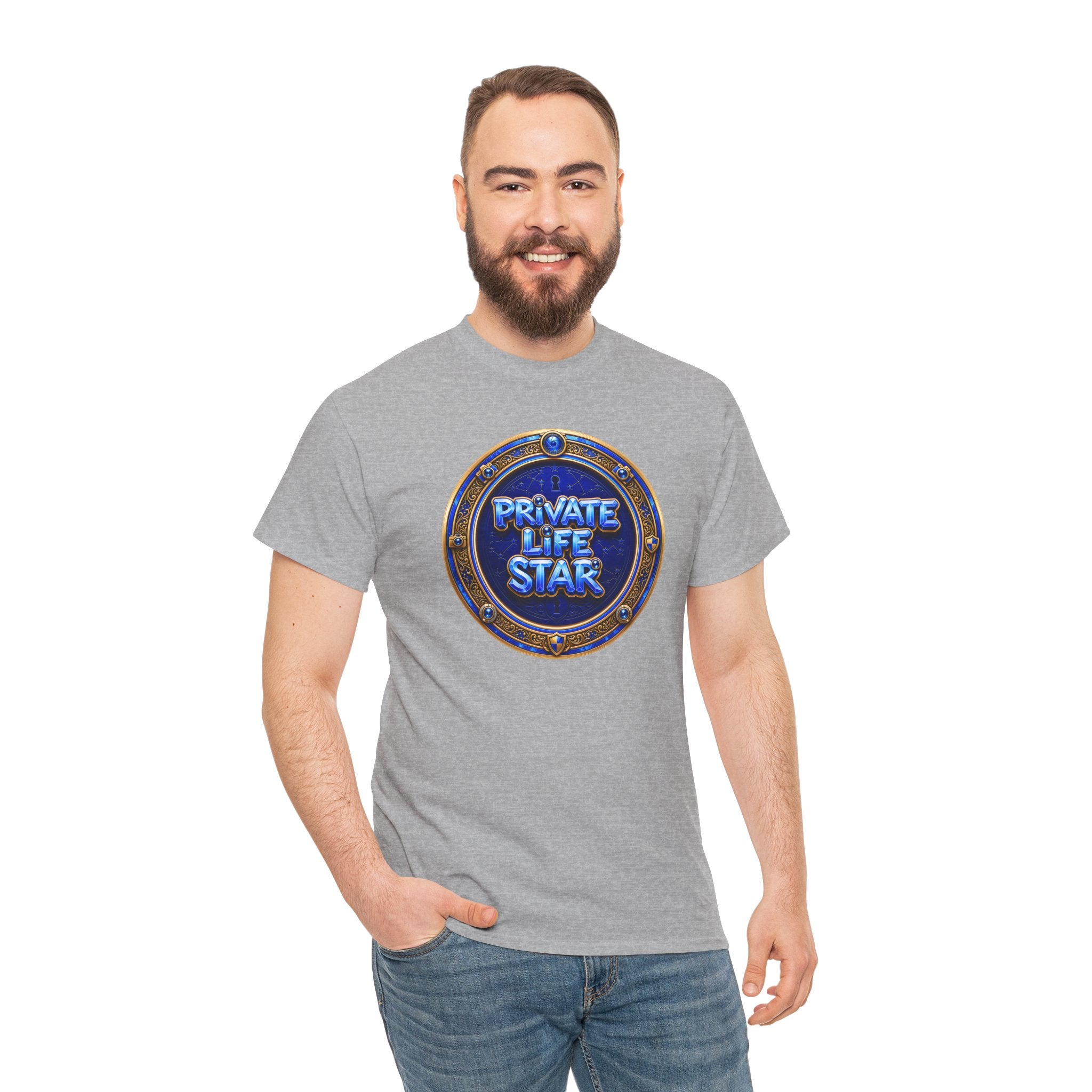 "Private Life Star" T-Shirt — Retro Badge Graphic Tee