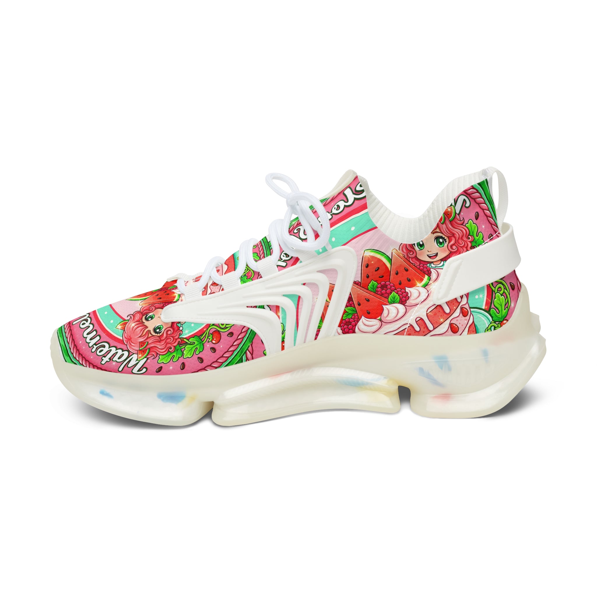 Women's Mesh Sneakers —" Watermelon Shortcake "Graphic Athletic Shoes