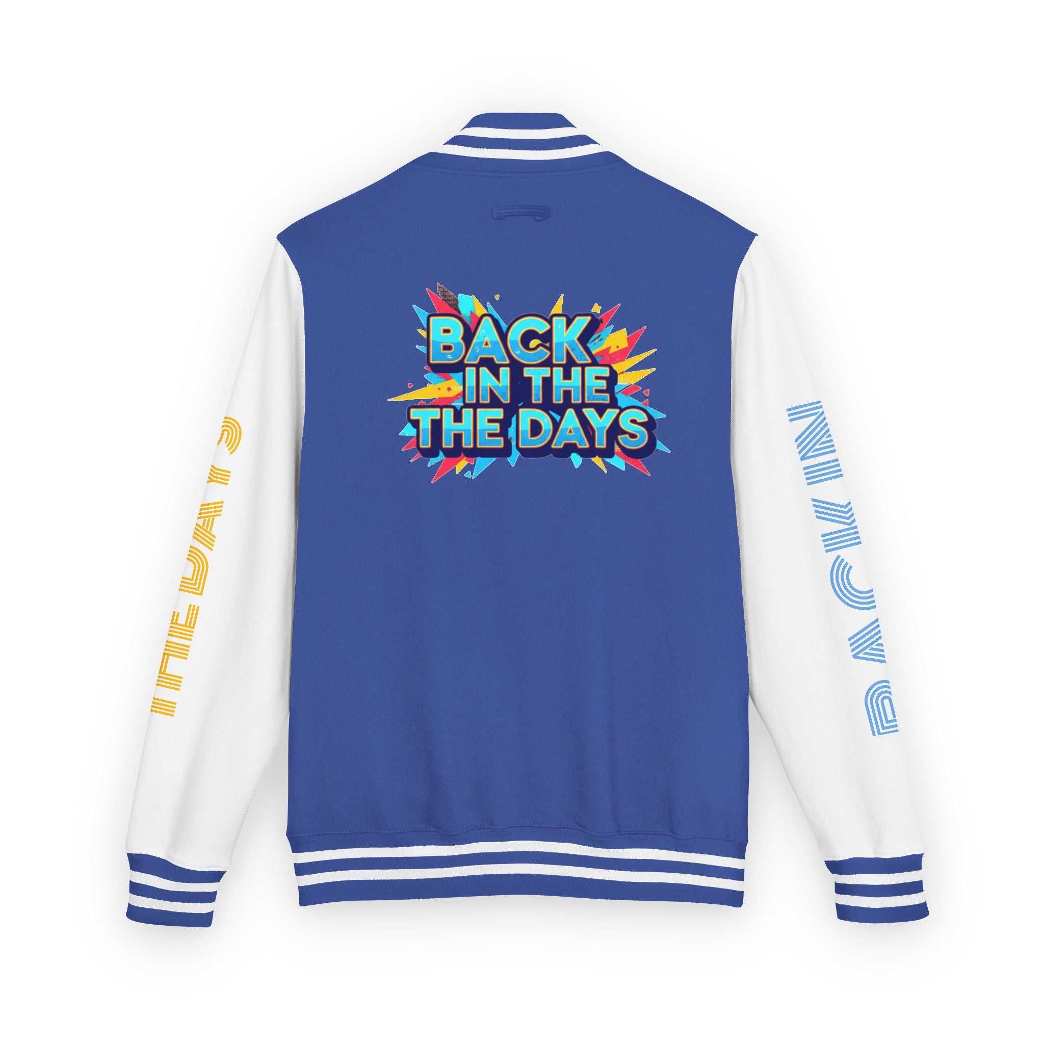 Letterman Jacket — "Back in the Days" Retro Graphic Bomber