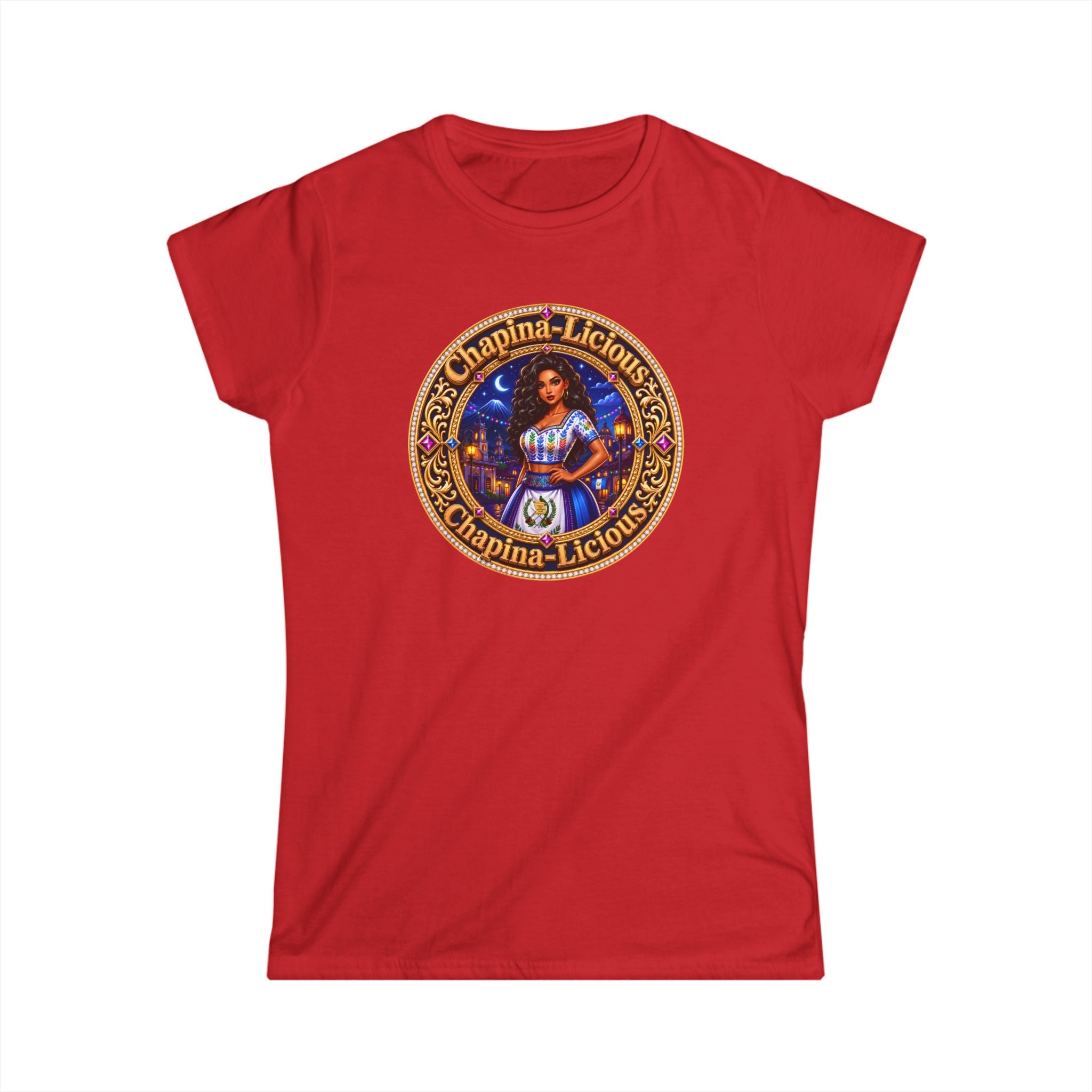 Vintage "Chapina-Licious" Graphic Tee — Retro Latin Heritage Women's Shirt