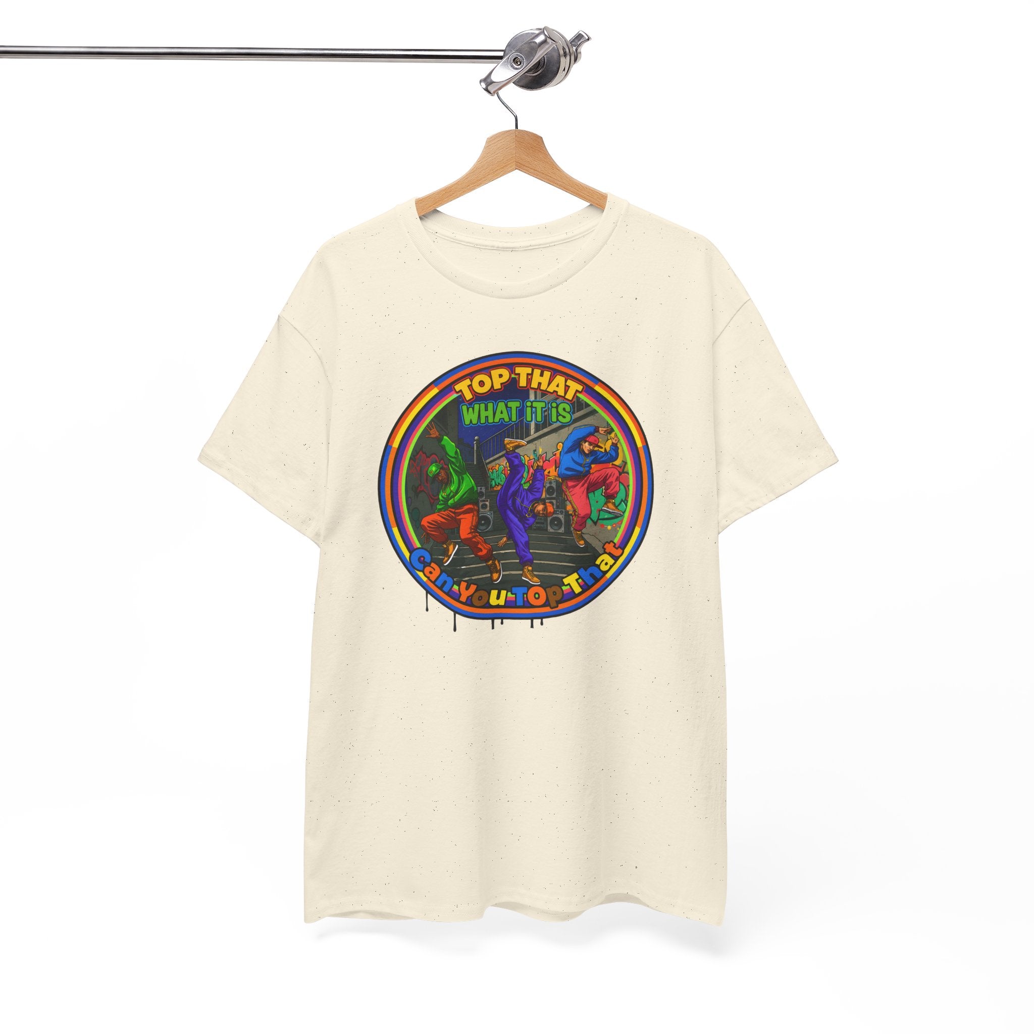 Retro  Tee — "Top That What It Is" Graphic Cotton Shirt