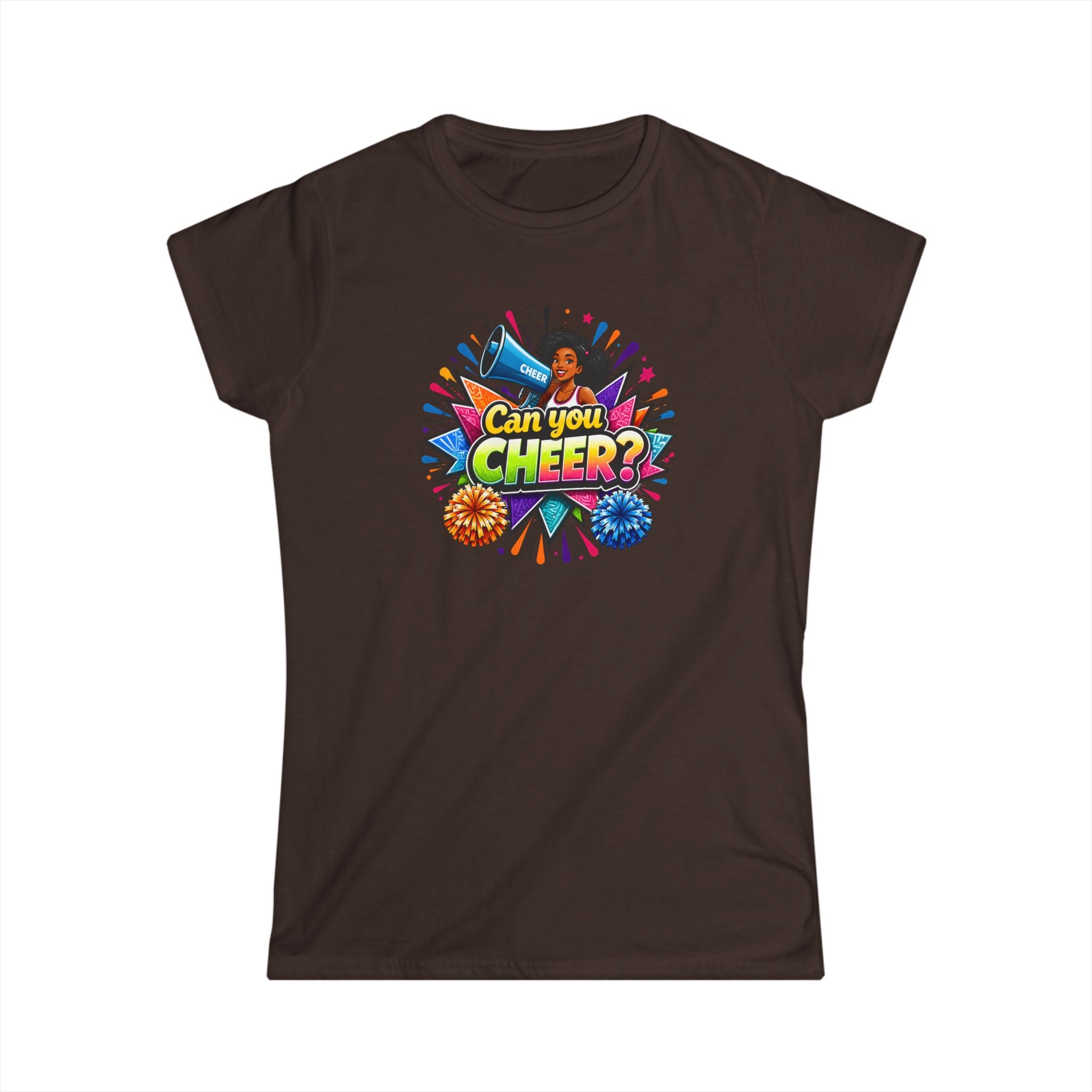 Can You Cheer? Cheerleader Graphic Tee — Women's Cheerleading T-Shirt